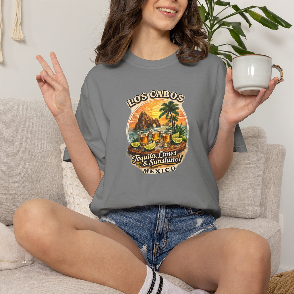 Los Cabos Tequila & Limes T-Shirt — Mexico Beach Vacation Tee