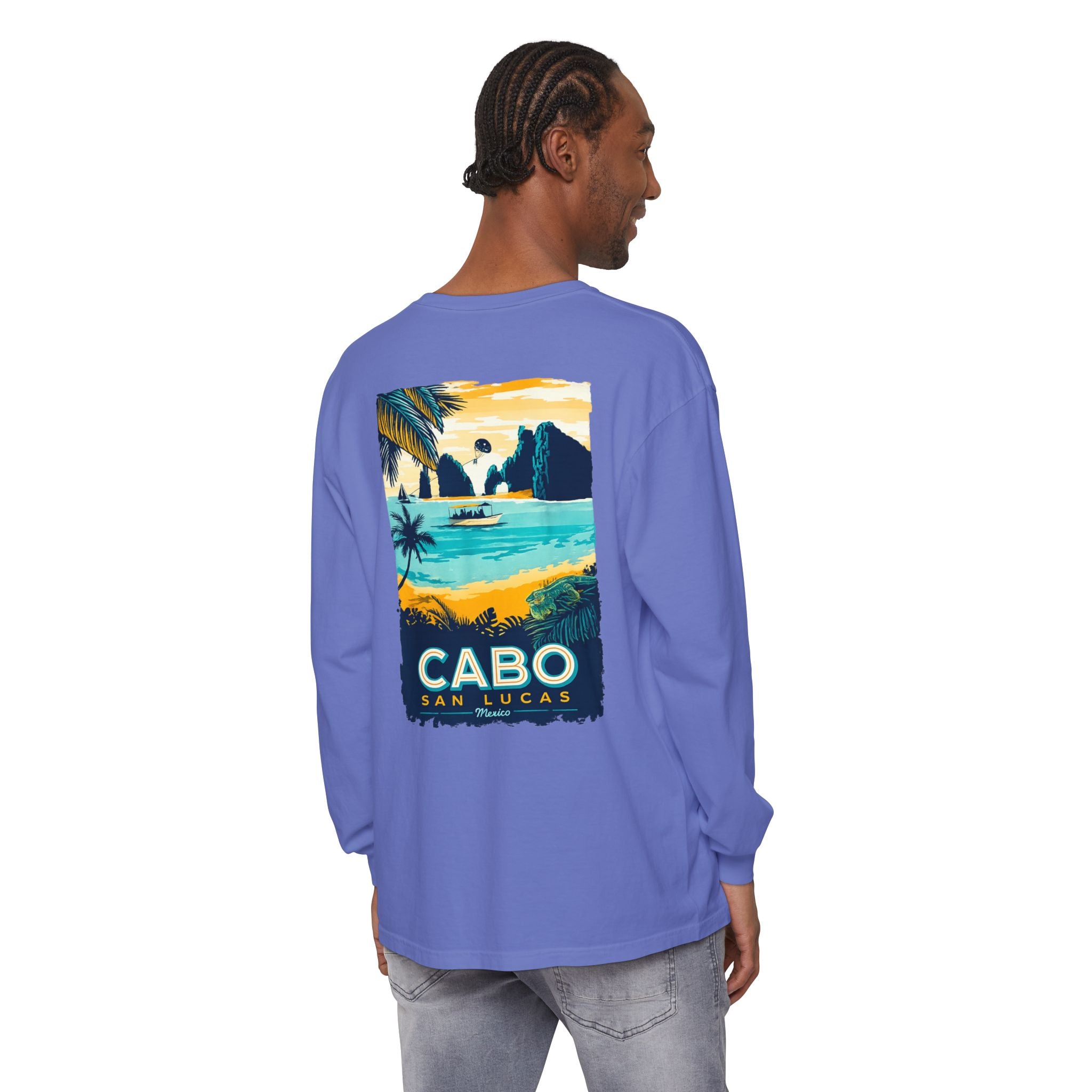 Cabo San Lucas Long Sleeve Tee — Vintage Beach Graphic