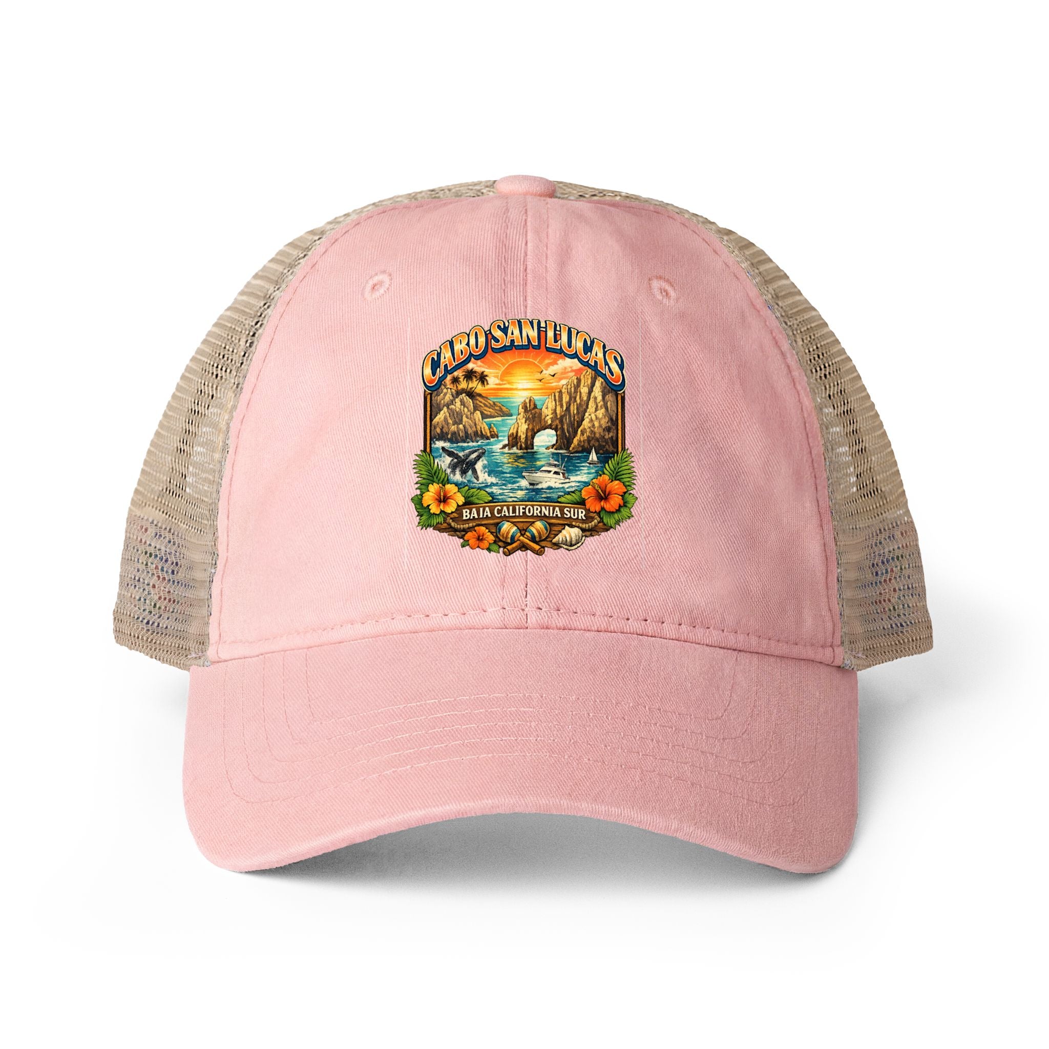 Women's Washed Mesh-Back Cap