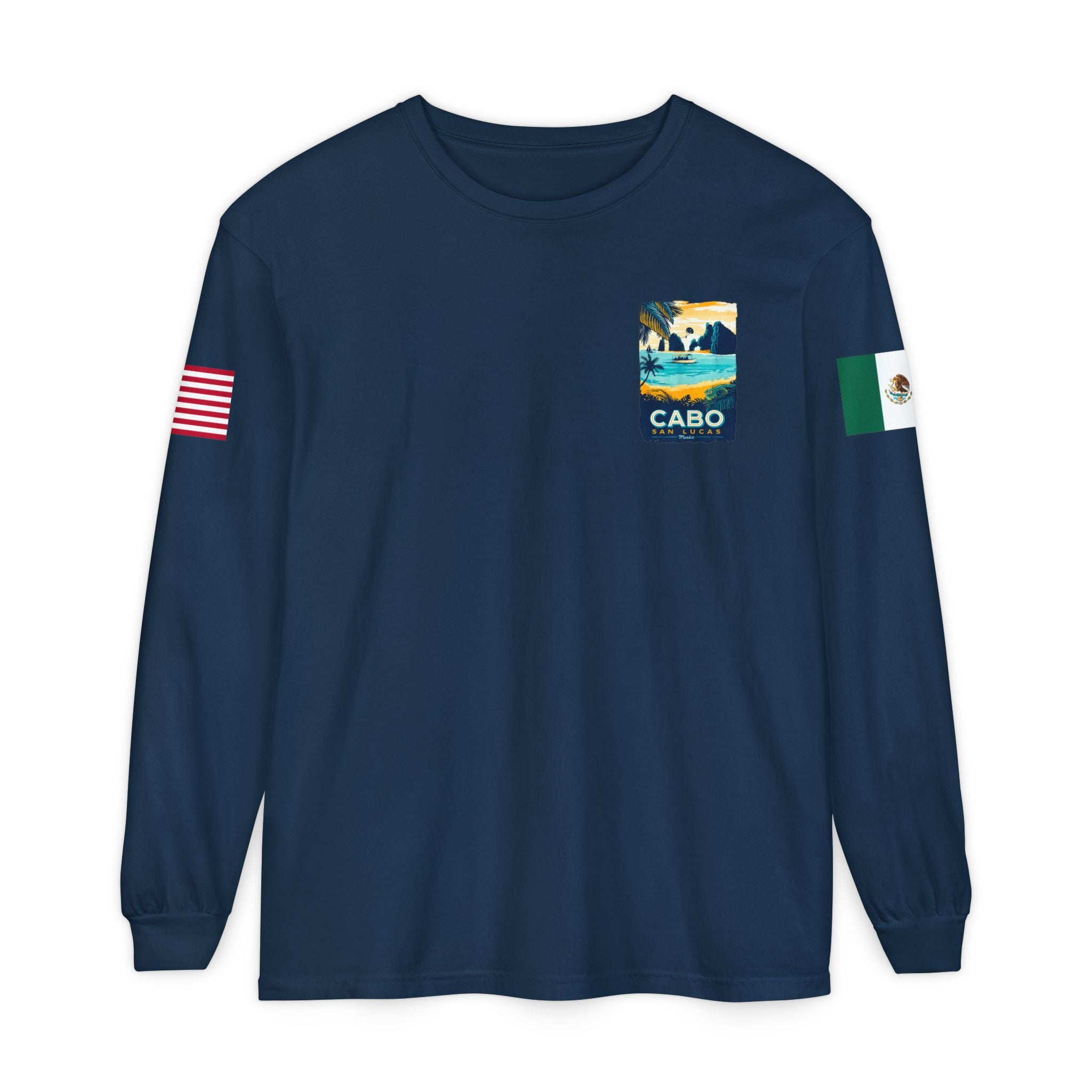 Cabo San Lucas Long Sleeve Tee — Vintage Beach Graphic