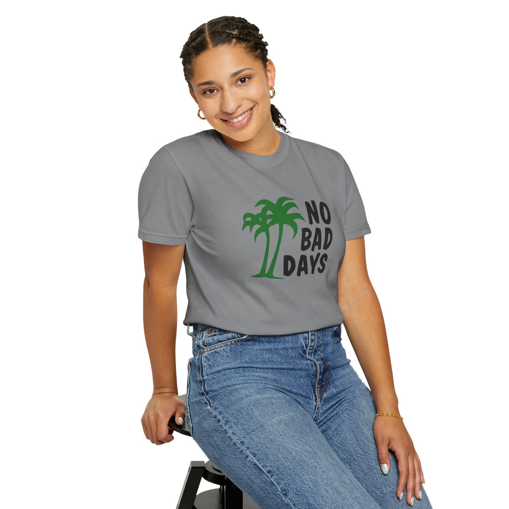No Bad Days Palm Tree T-Shirt — Casual Beach Vibe Graphic Tee