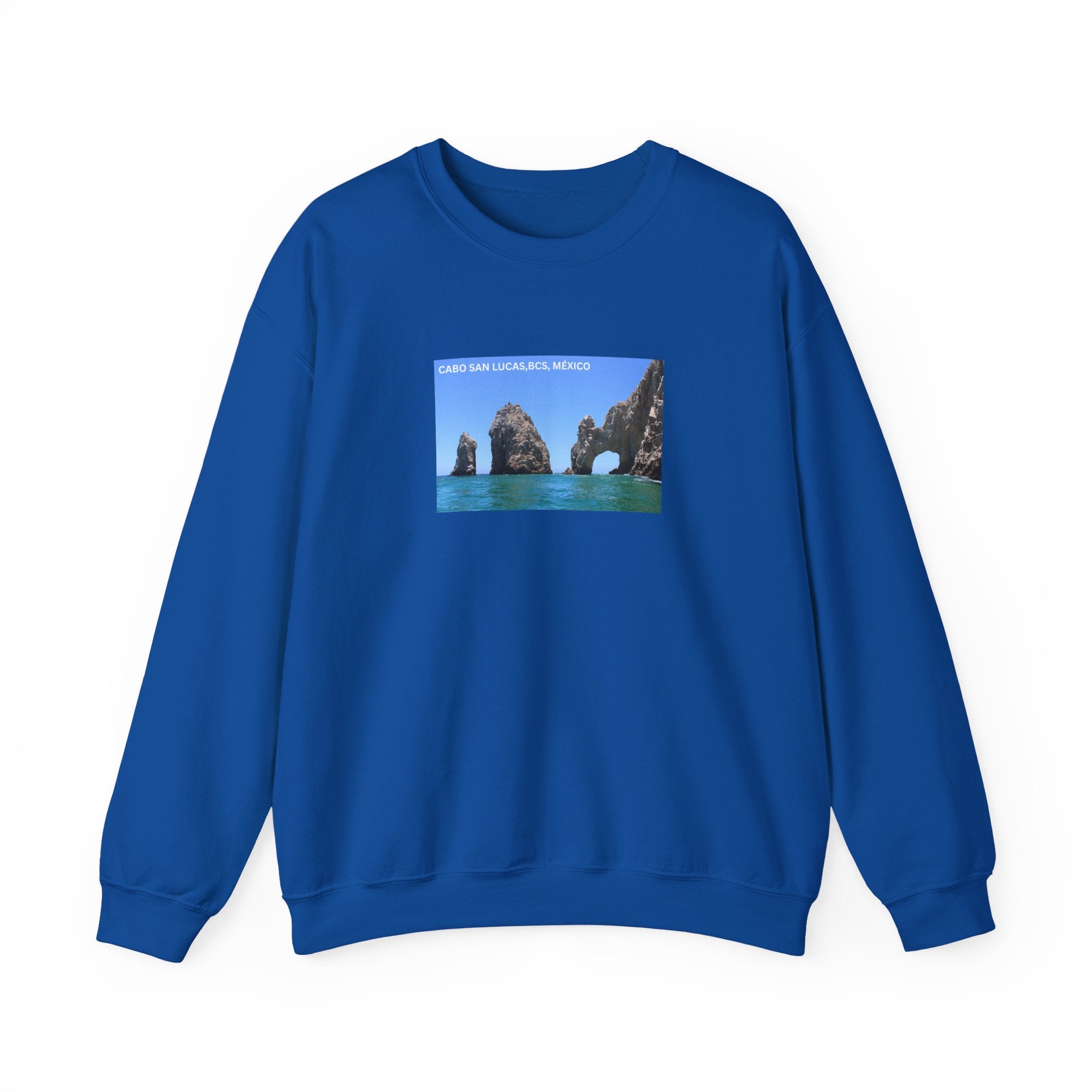 Cabo San Lucas Arch Crewneck Sweatshirt — Mexican Beach Photo Pullover