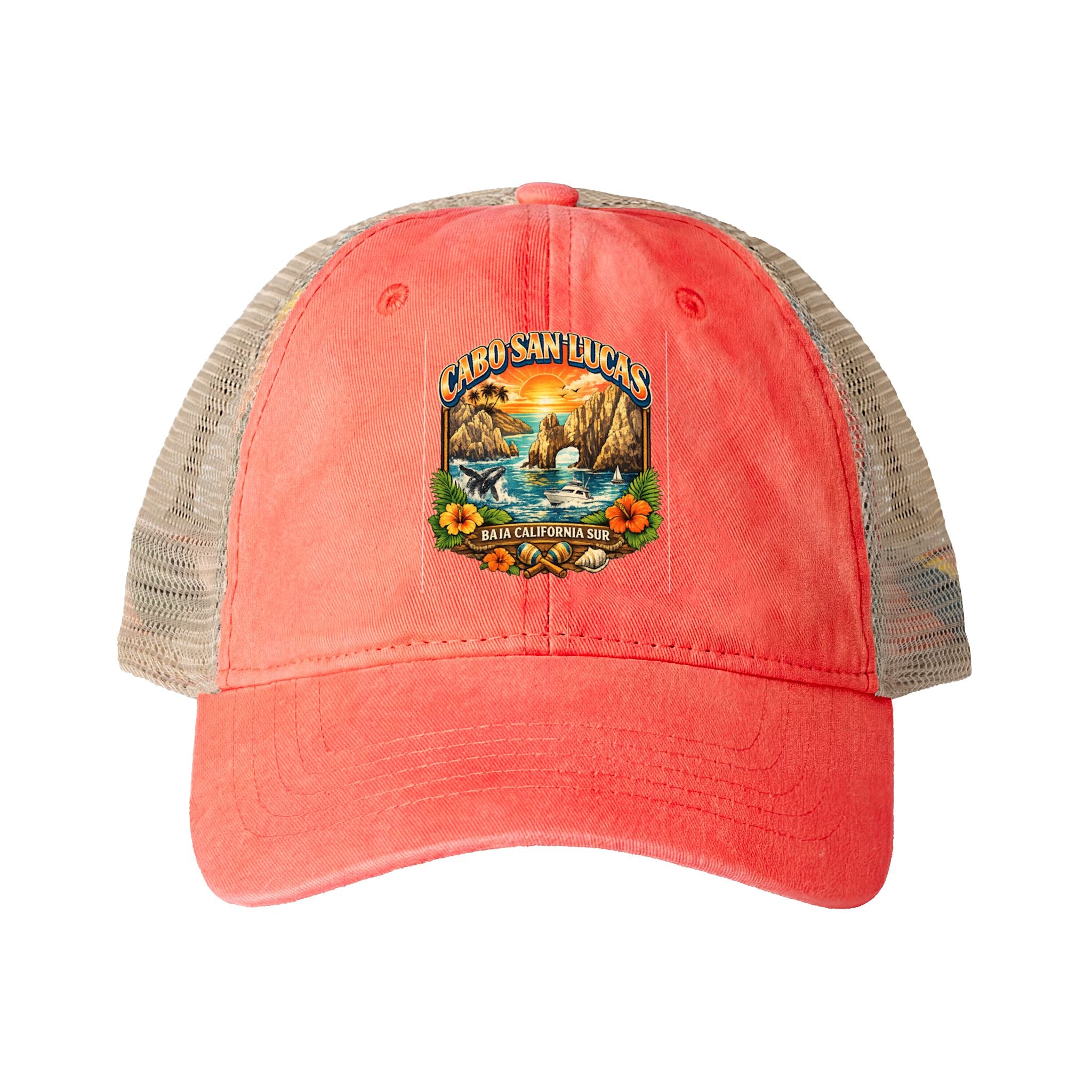 Women's Washed Mesh-Back Cap