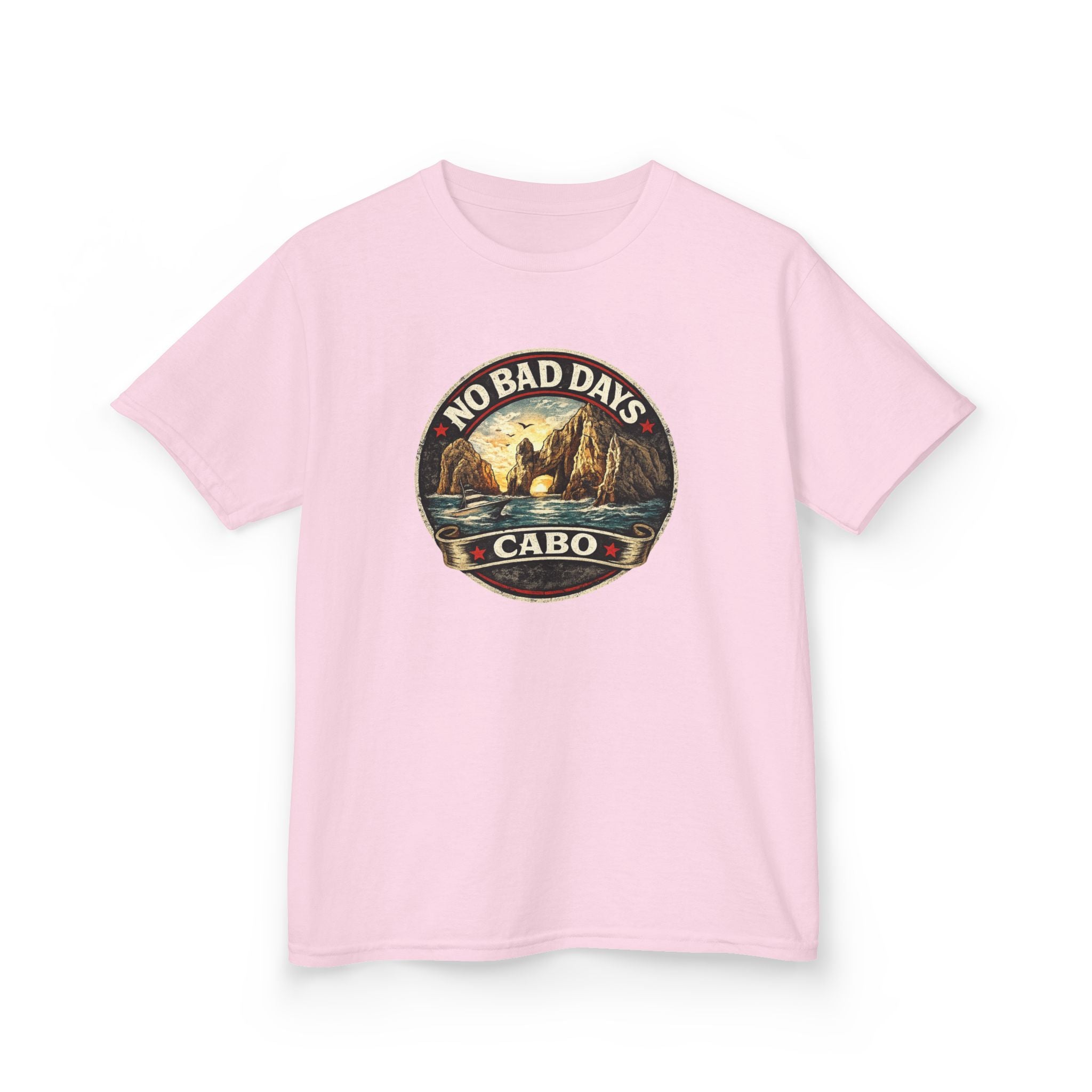 Kids Tee — 'No Bad Days' Cabo Surf Vintage Graphic