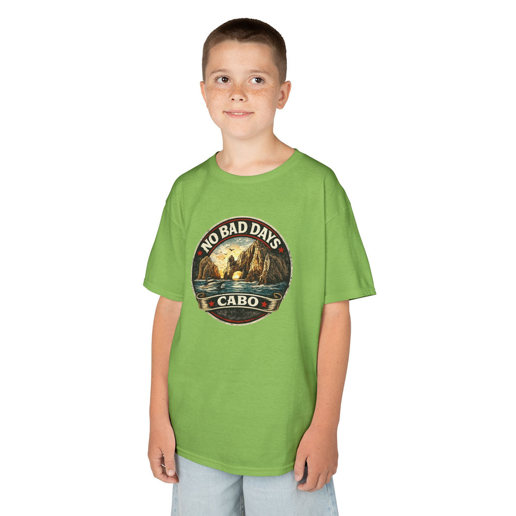 Kids Tee — 'No Bad Days' Cabo Surf Vintage Graphic
