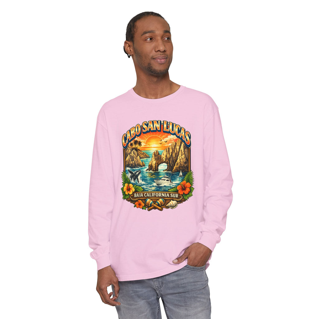 Cabo San Lucas Long Sleeve T-Shirt – Baja California Sun Beach Graphic