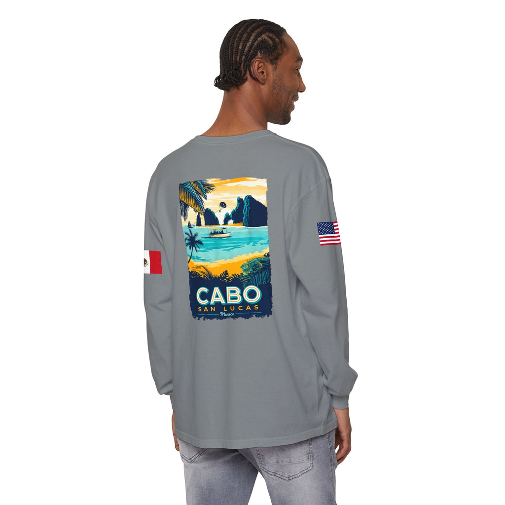 Cabo San Lucas Long Sleeve Tee — Vintage Beach Graphic