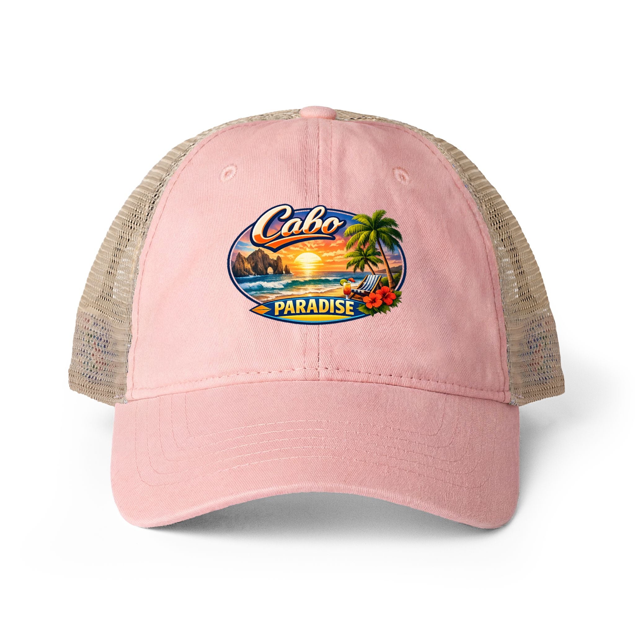 Women's Washed Mesh-Back Cap