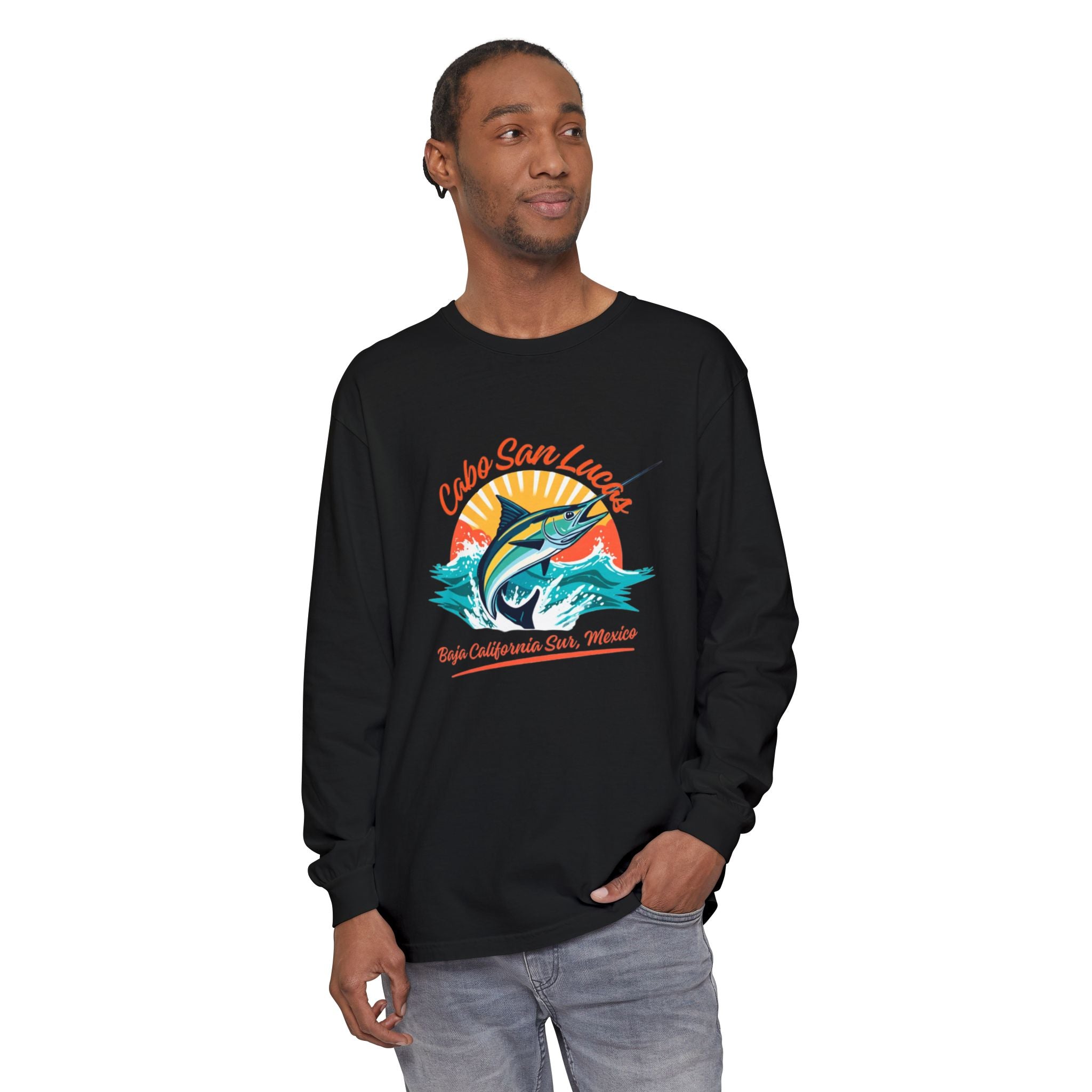 Cabo San Lucas Marlin Sunset Long Sleeve Tee