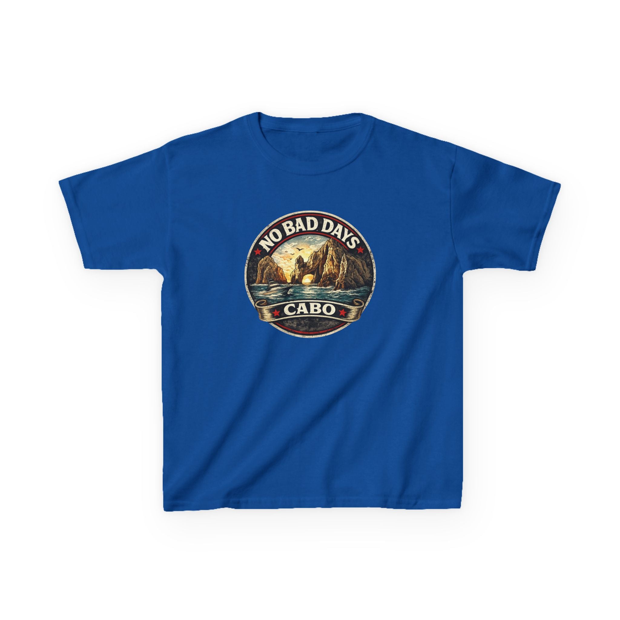 Kids Tee — 'No Bad Days' Cabo Surf Vintage Graphic