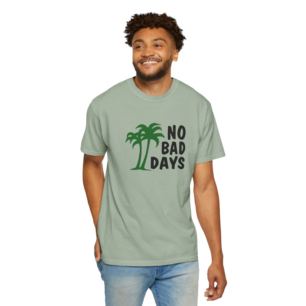 No Bad Days Palm Tree T-Shirt — Casual Beach Vibe Graphic Tee