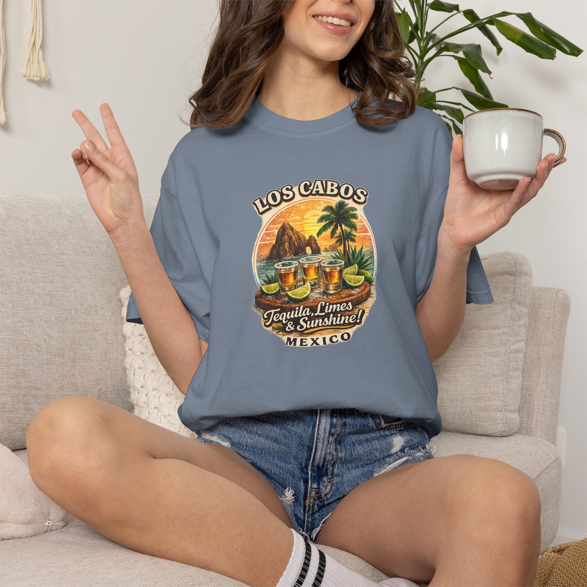 Los Cabos Tequila & Limes T-Shirt — Mexico Beach Vacation Tee