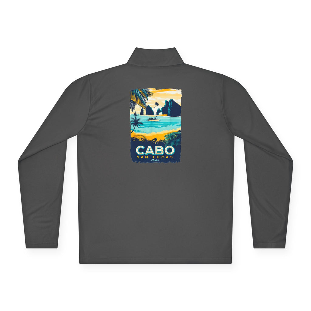 Cabo Paradise Quarter-Zip Pullover — Cabo Arch Graphic