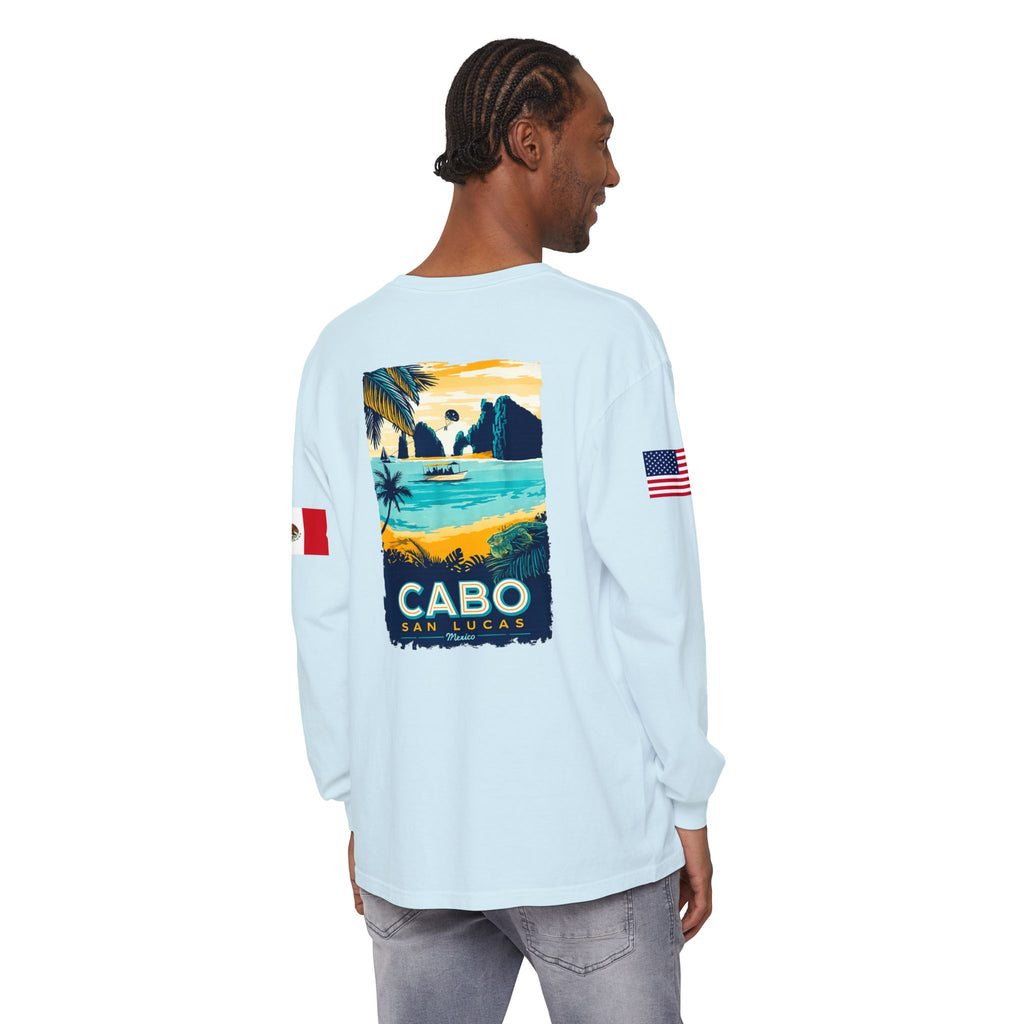 Cabo San Lucas Long Sleeve Tee — Vintage Beach Graphic