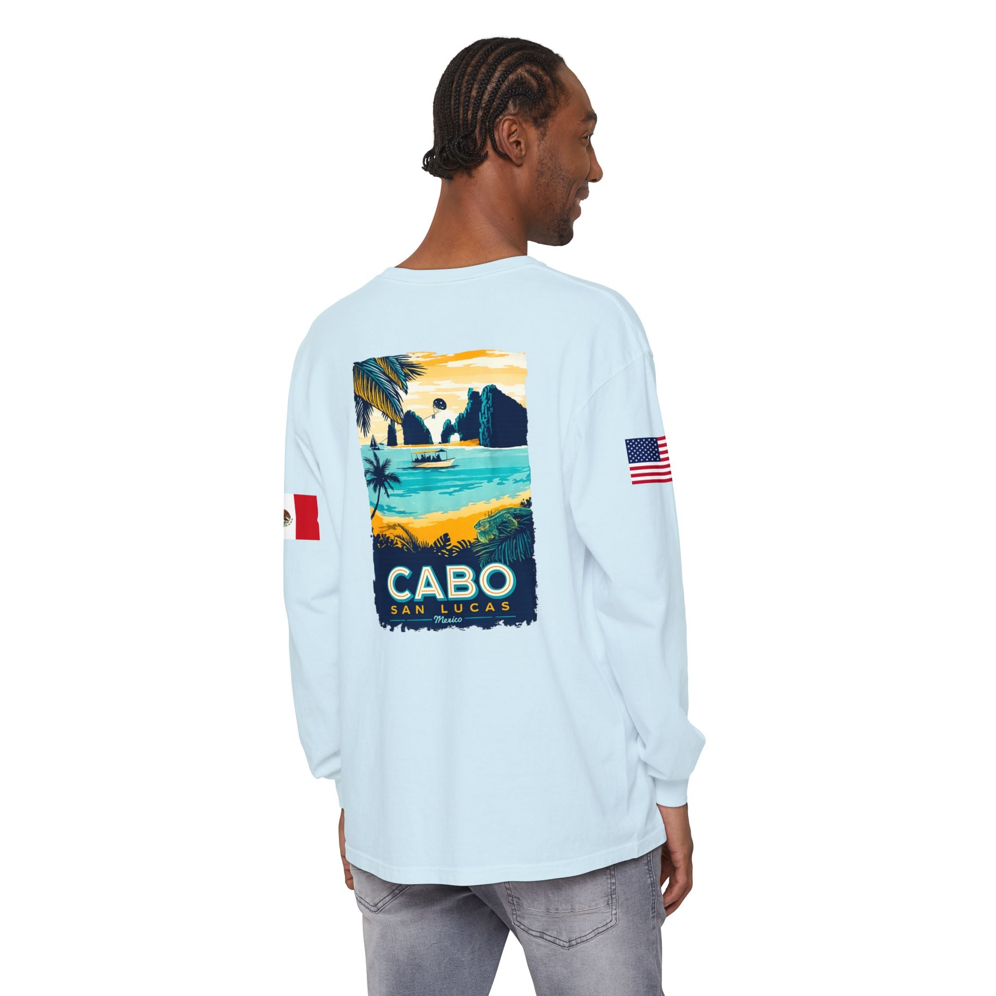 Cabo San Lucas Long Sleeve Tee — Vintage Beach Graphic