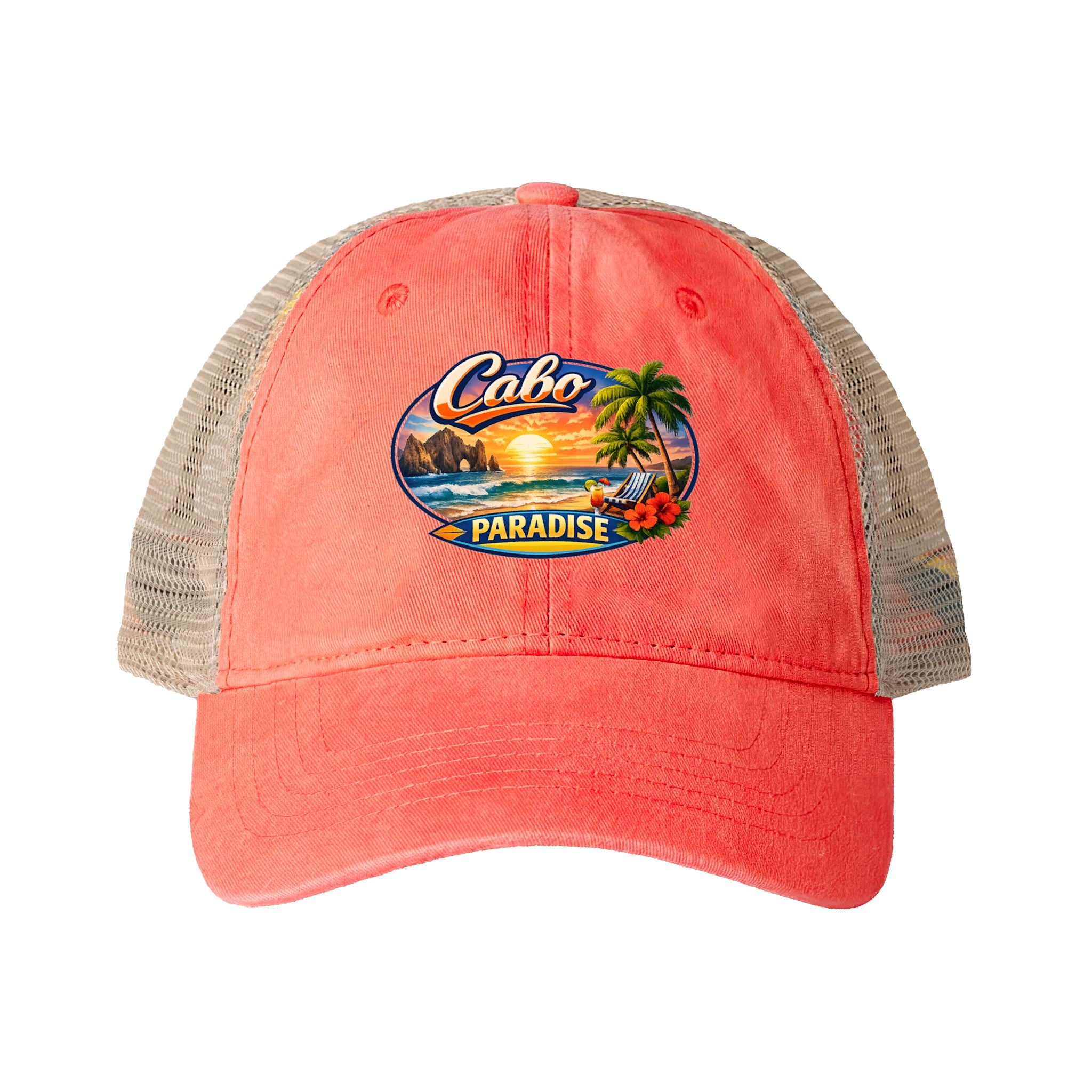 Women's Washed Mesh-Back Cap