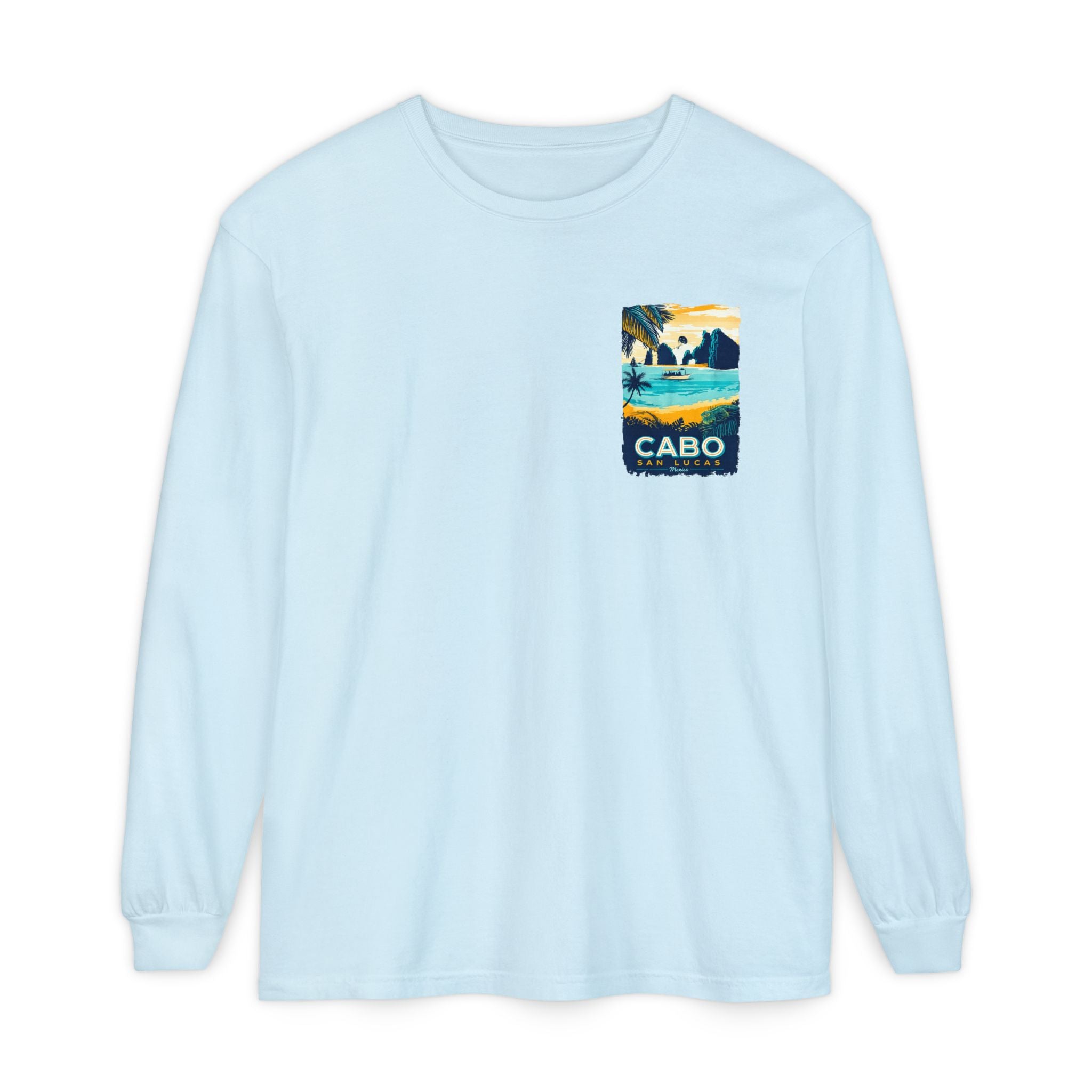 Cabo San Lucas Long Sleeve Tee — Vintage Beach Graphic