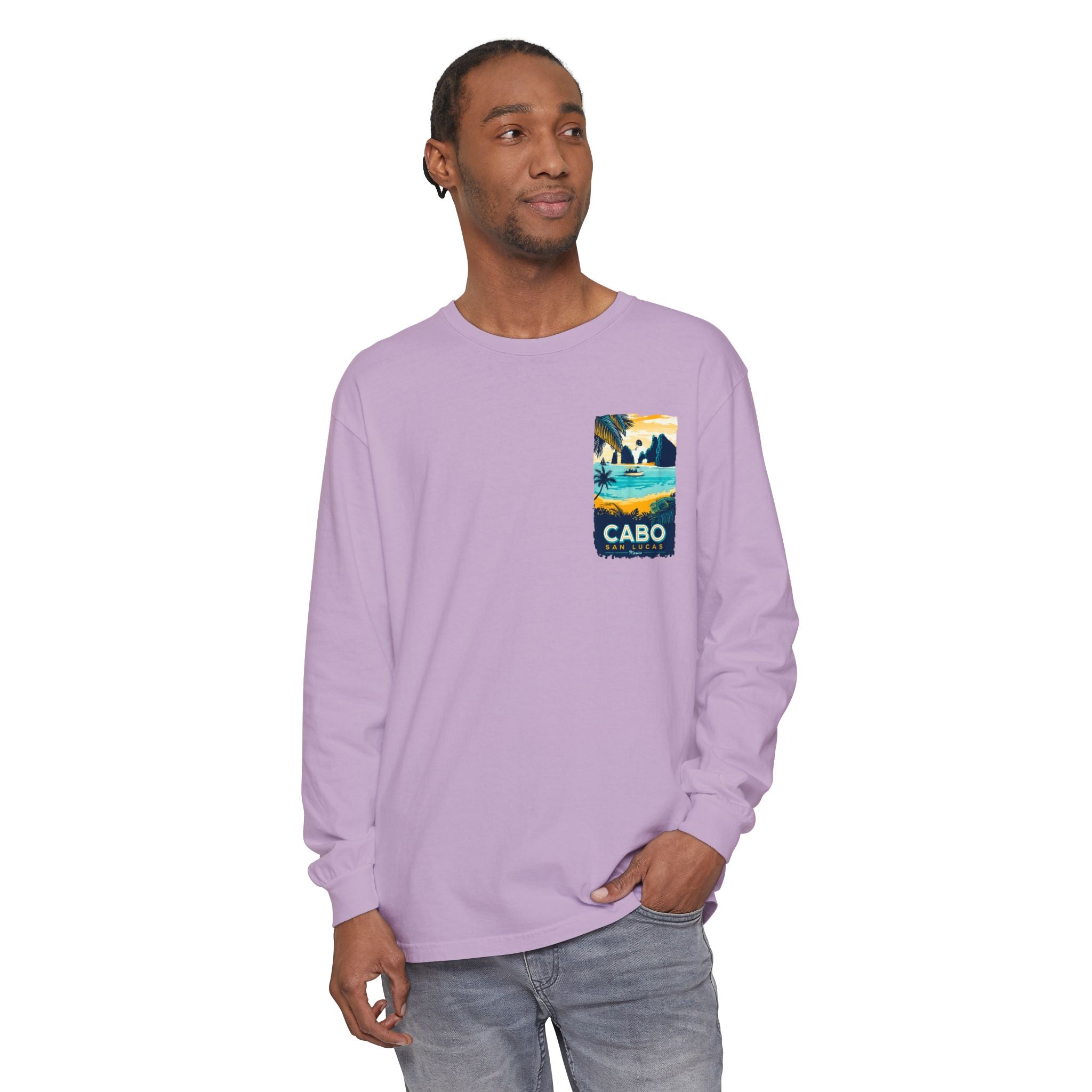 Cabo San Lucas Long Sleeve Tee — Vintage Beach Graphic