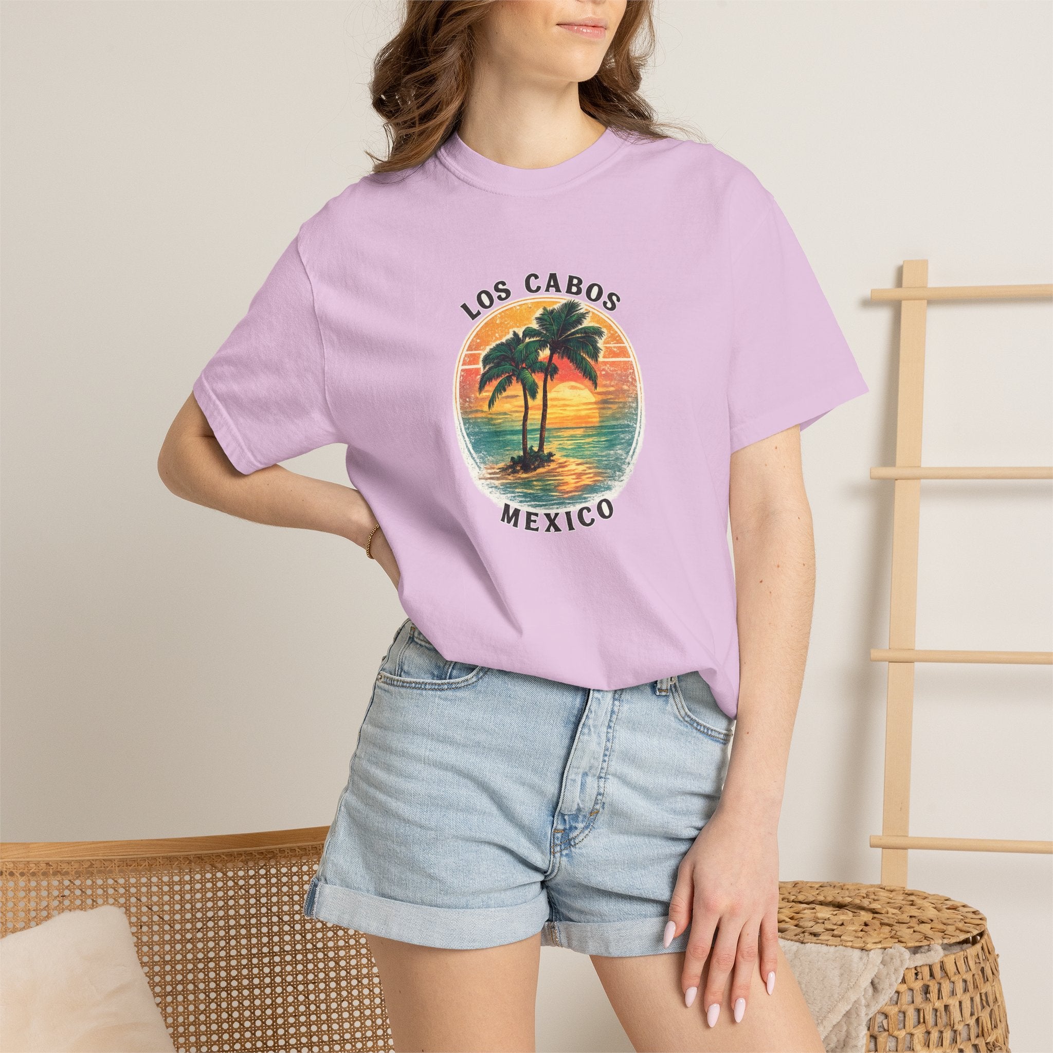 Los Cabos Palms T-Shirt — Tropical Beach Palm Graphic Tee