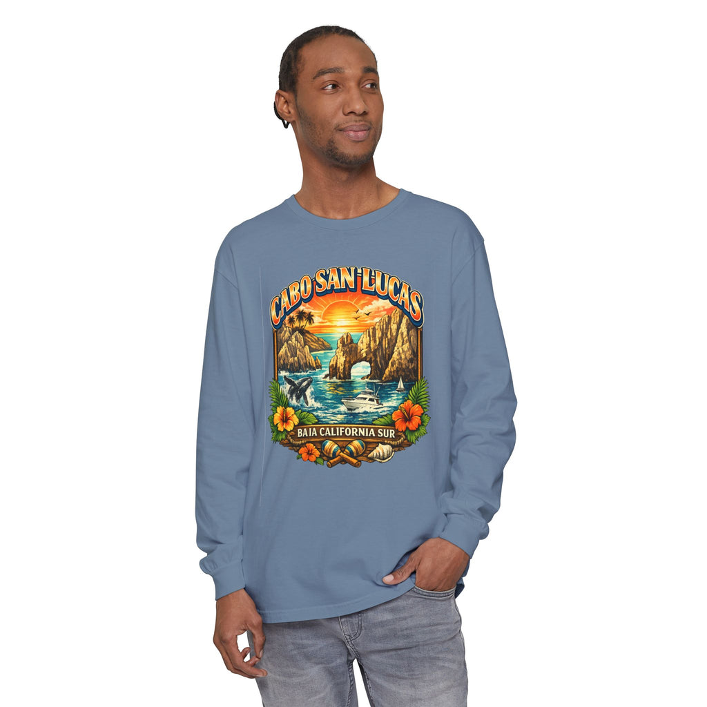 Cabo San Lucas Long Sleeve T-Shirt – Baja California Sun Beach Graphic