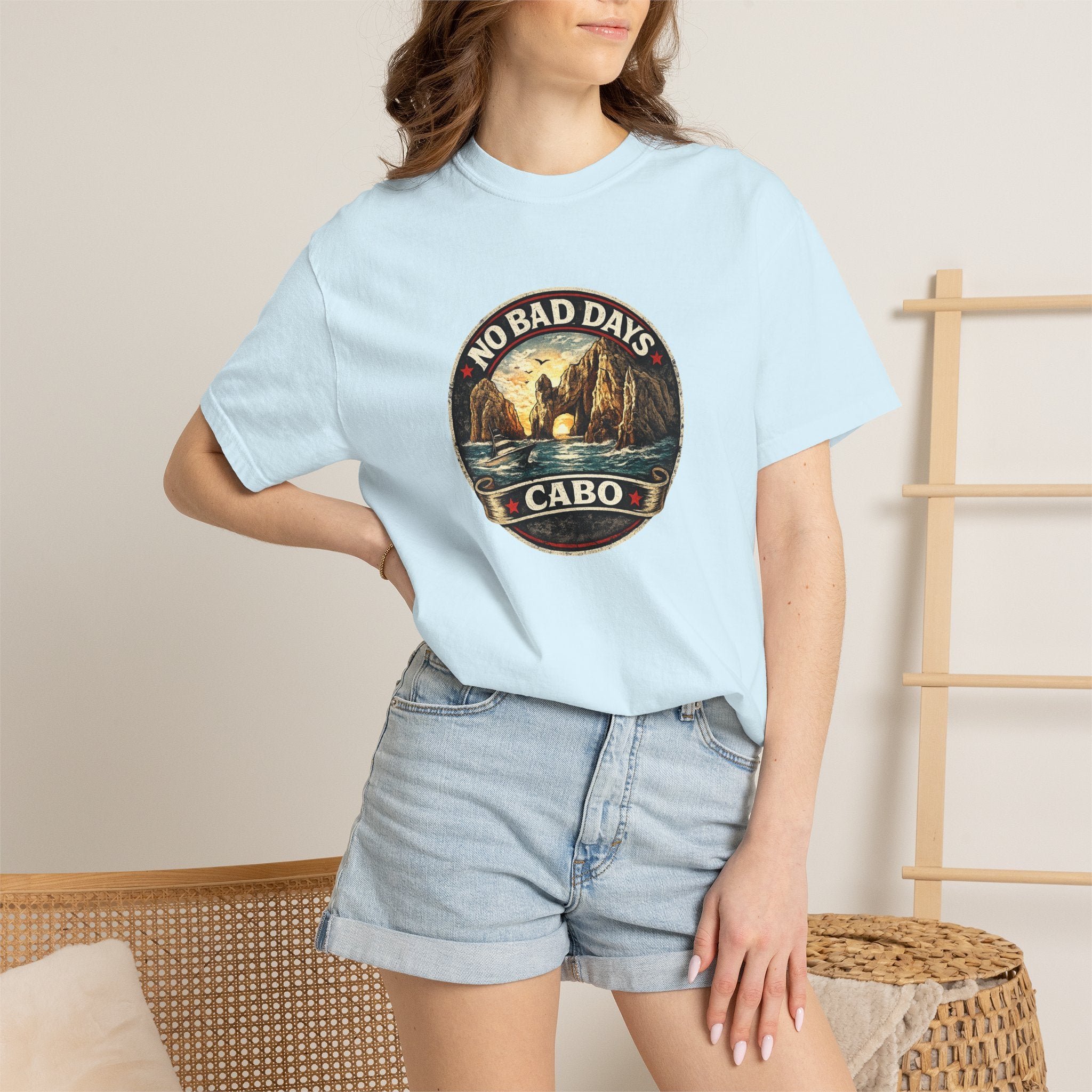 No Bad Days Cabo T-Shirt — Sunset Beach Vintage Graphic Tee