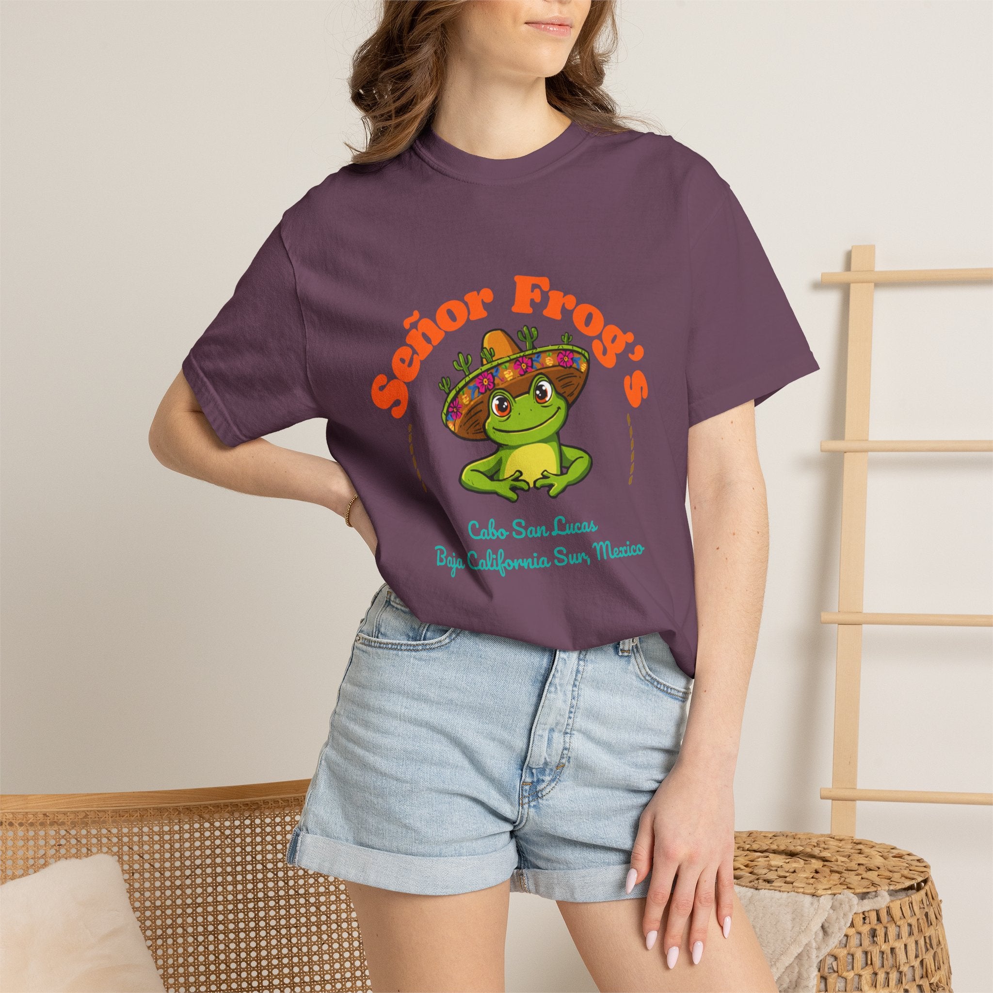 Señor Frog's Cabo San Lucas T-Shirt — Cute Frog Sombrero Mexico Souvenir