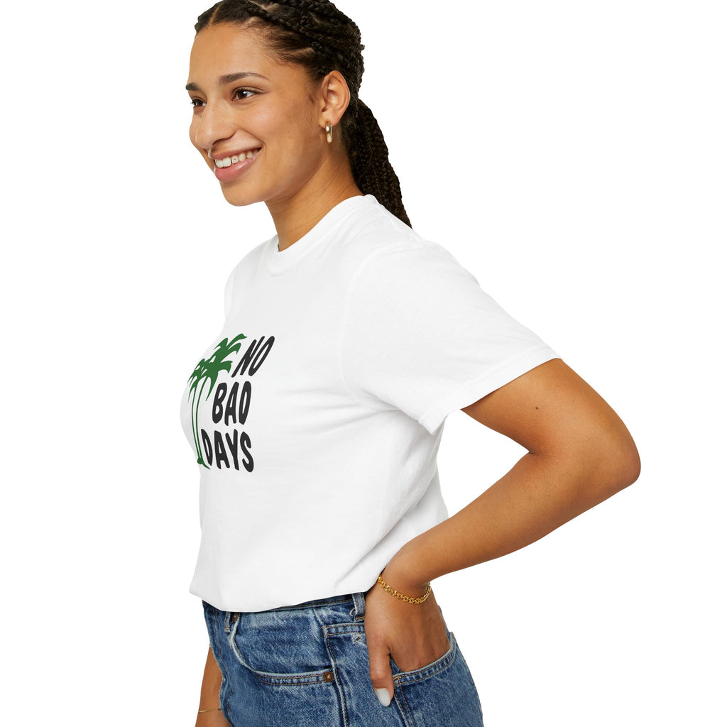 No Bad Days Palm Tree T-Shirt — Casual Beach Vibe Graphic Tee
