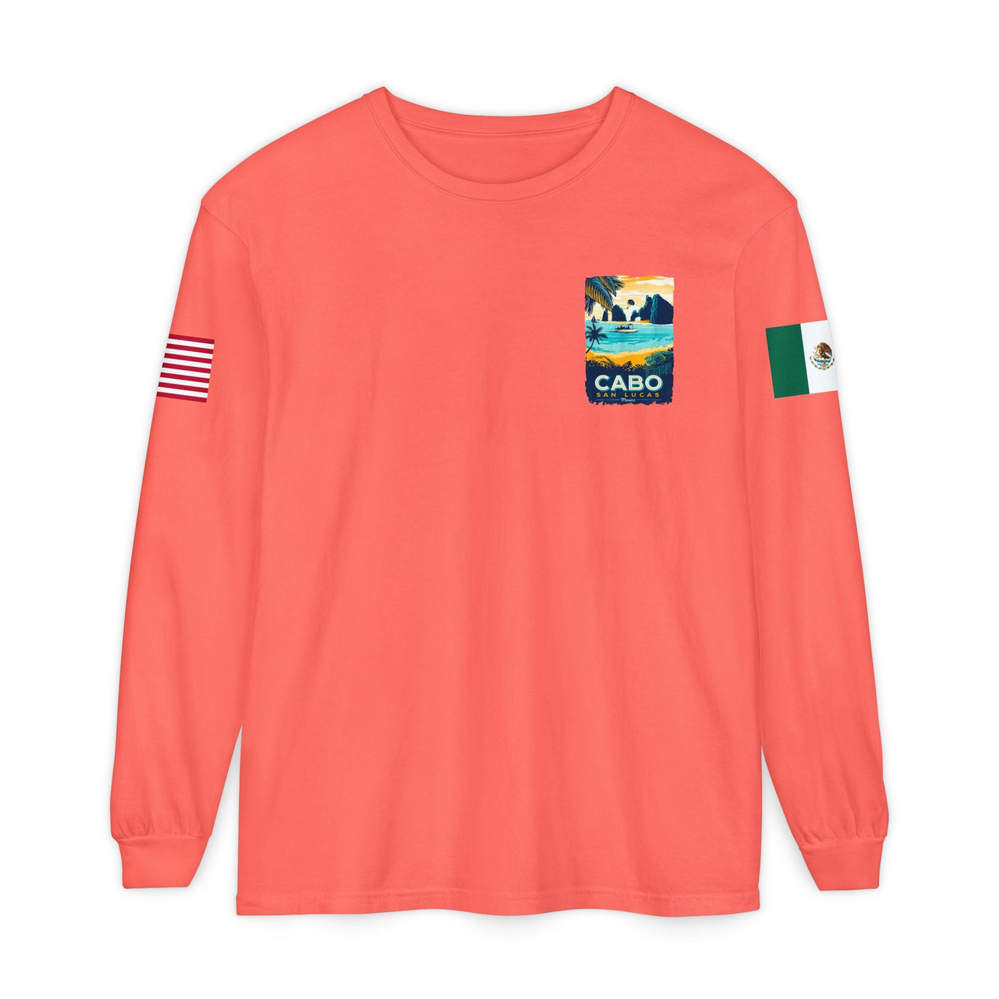 Cabo San Lucas Long Sleeve Tee — Vintage Beach Graphic