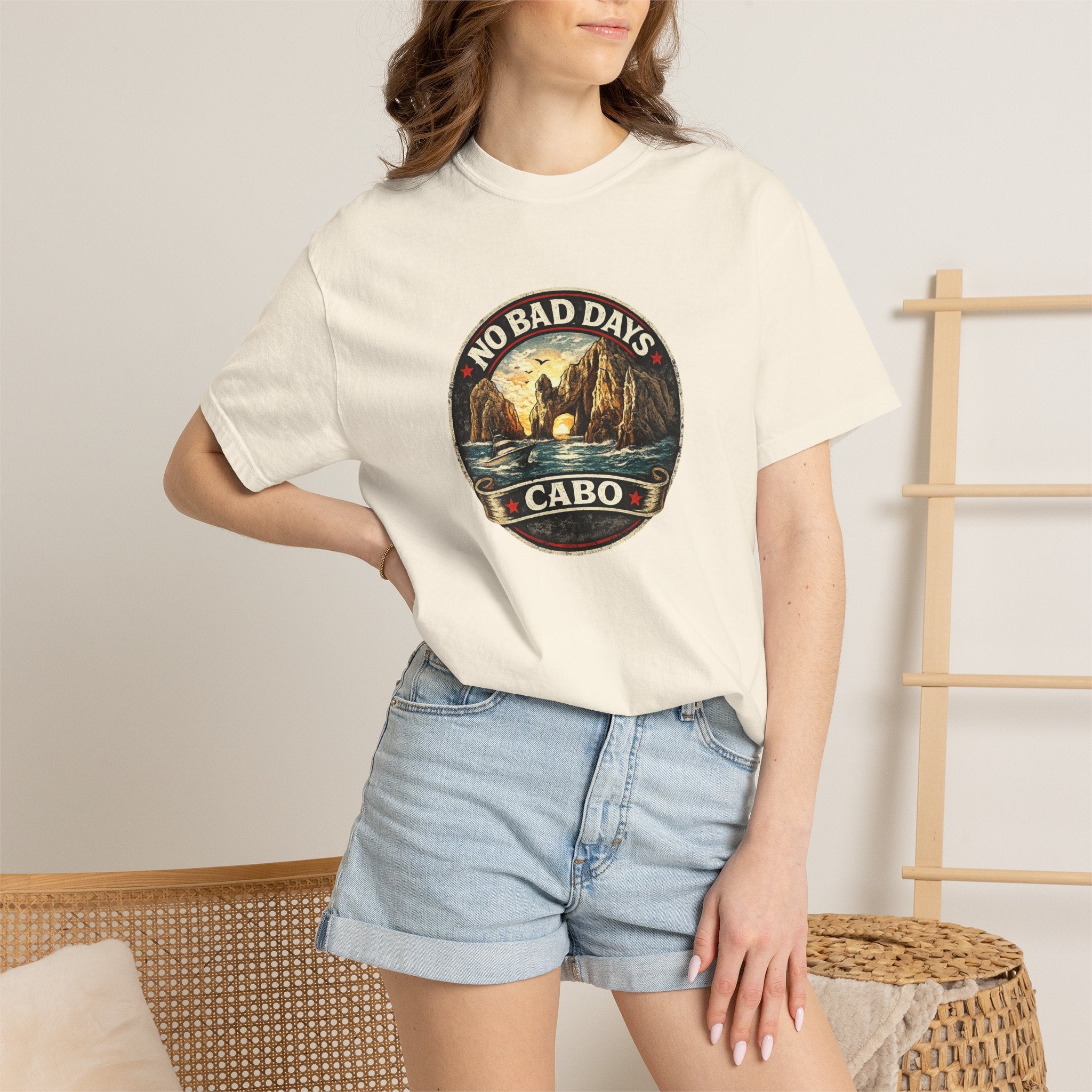 No Bad Days Cabo T-Shirt — Sunset Beach Vintage Graphic Tee