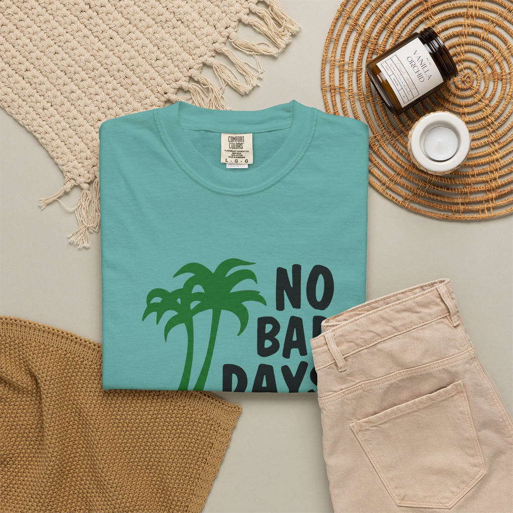No Bad Days Palm Tree T-Shirt — Casual Beach Vibe Graphic Tee