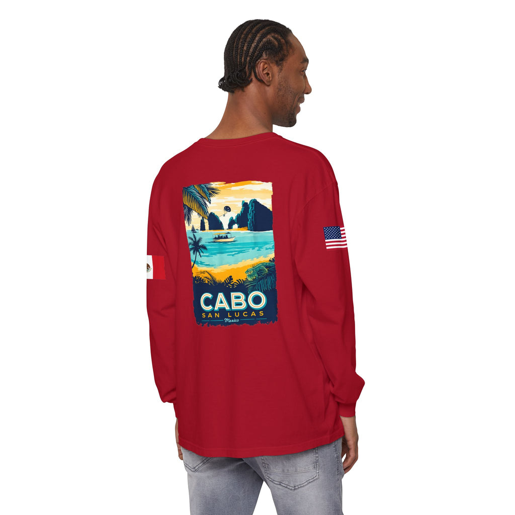 Cabo San Lucas Long Sleeve Tee — Vintage Beach Graphic