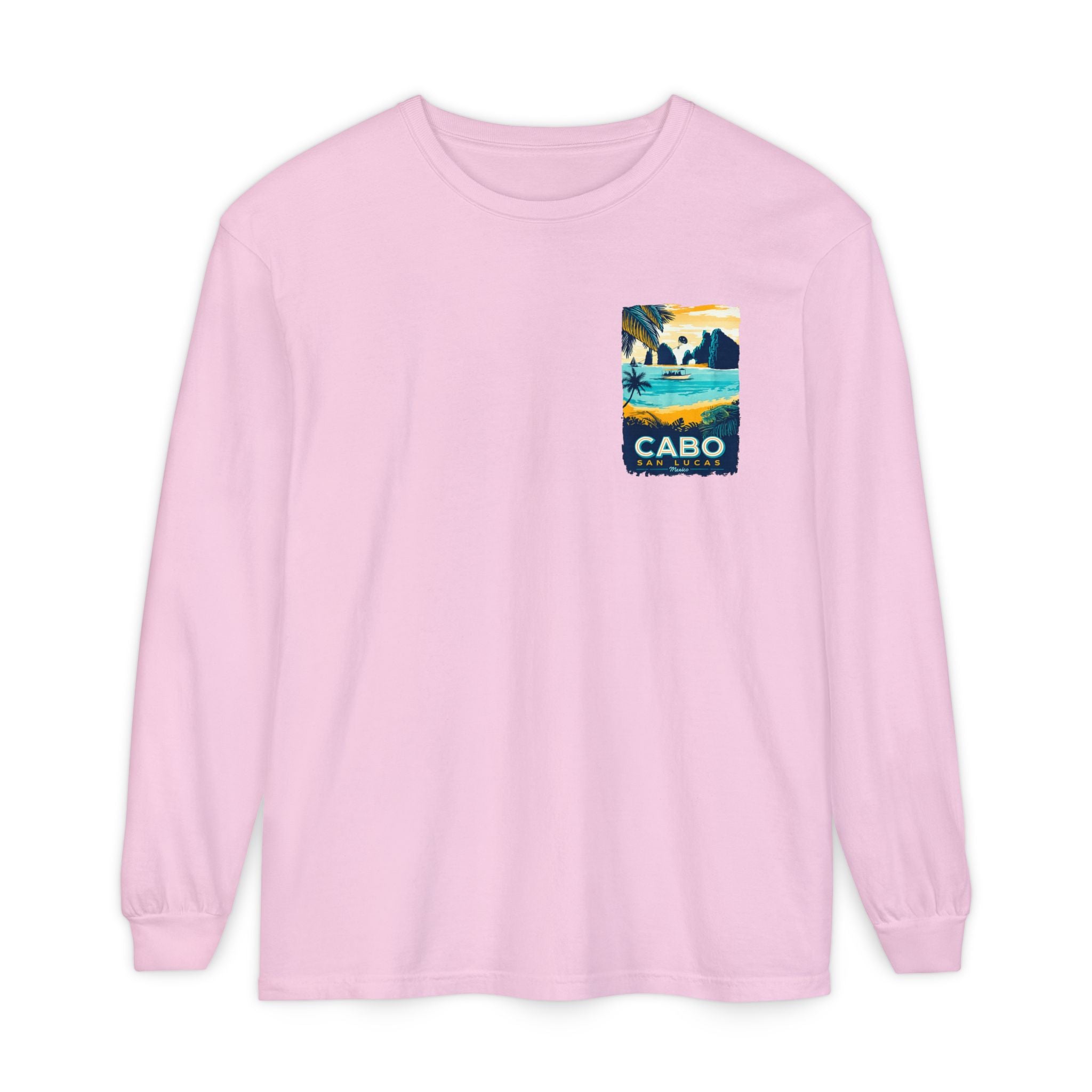Cabo San Lucas Long Sleeve Tee — Vintage Beach Graphic