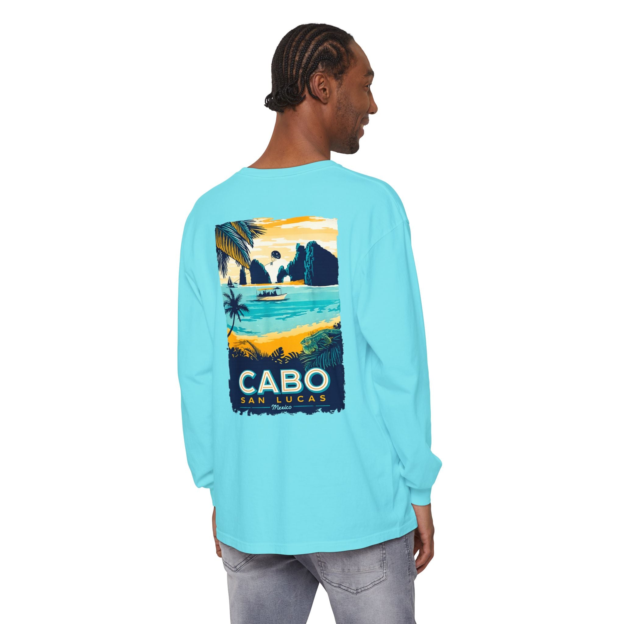 Cabo San Lucas Long Sleeve Tee — Vintage Beach Graphic
