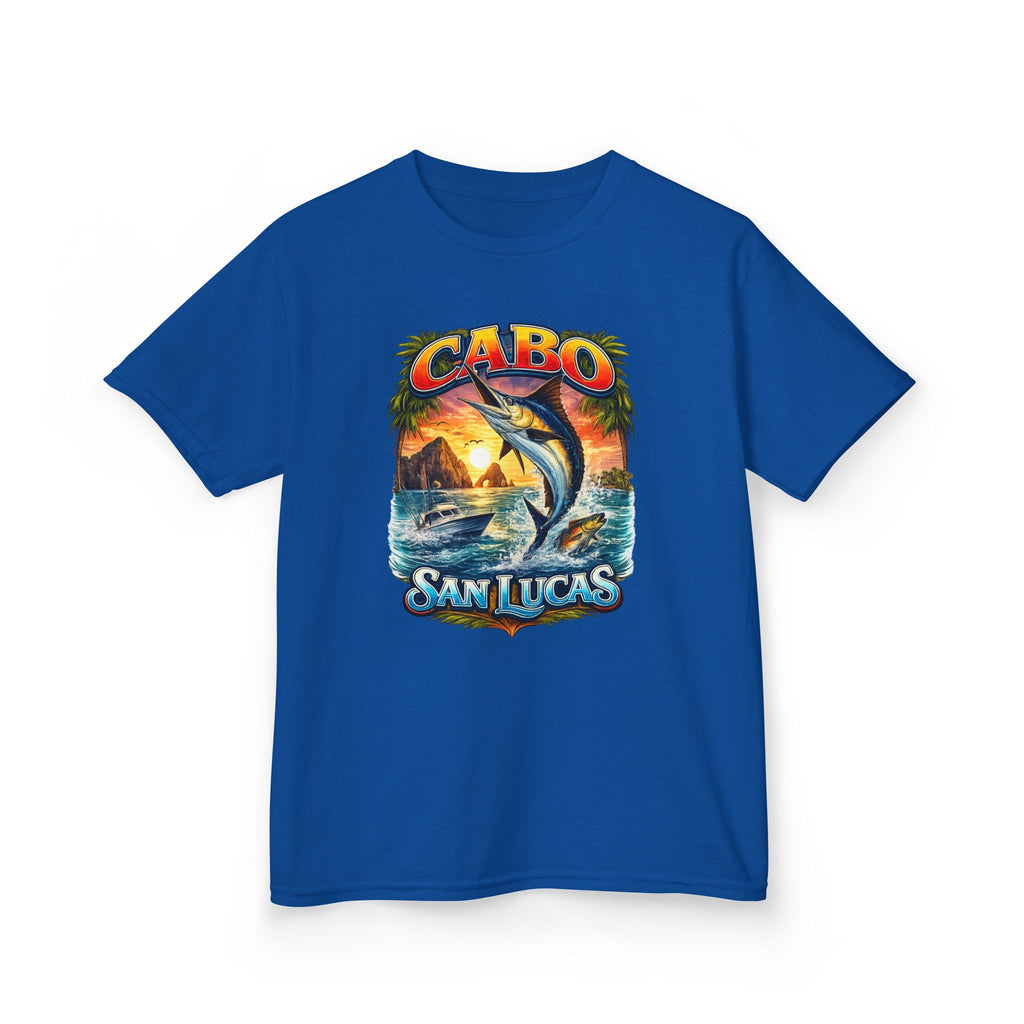 Kids T-Shirt - Cabo San Lucas Marlin Sunset Graphic