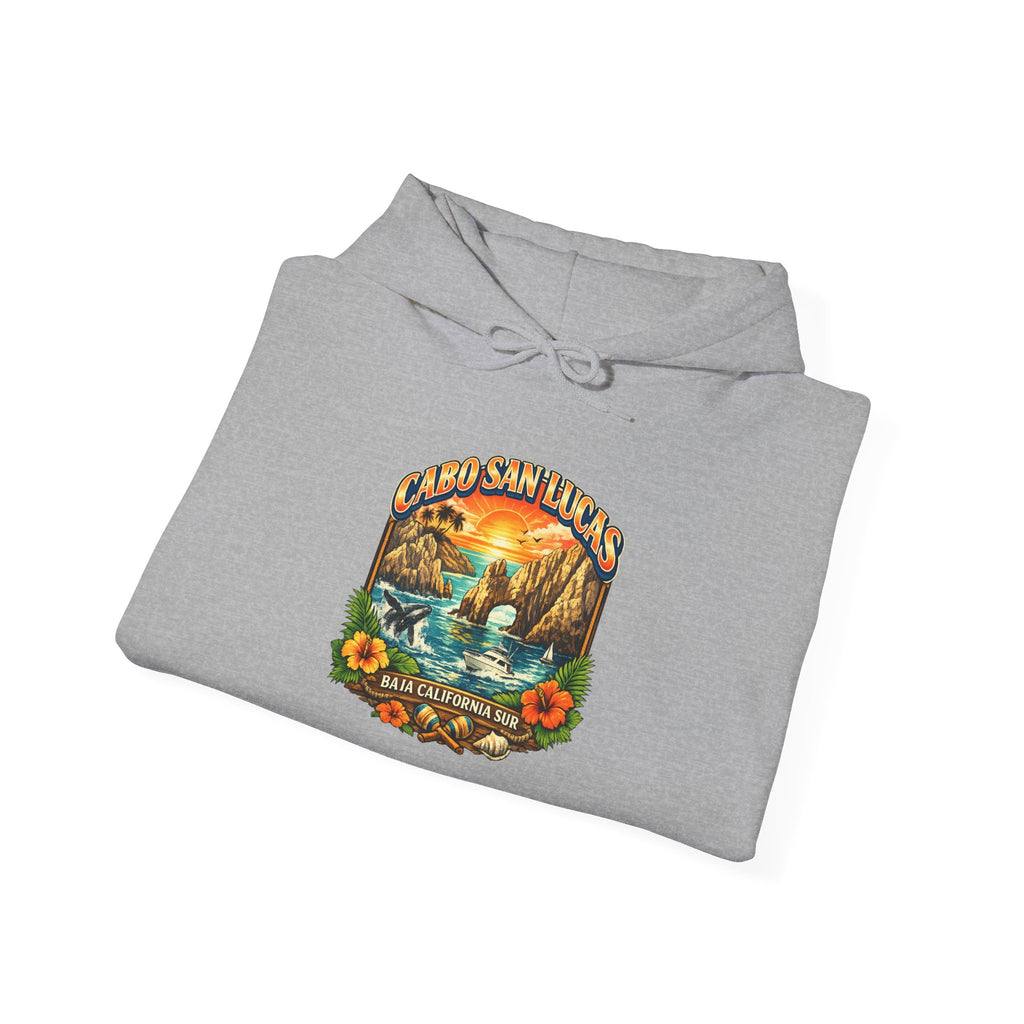 Sunset Lake Vintage Nature Hoodie – Scenic ‘Sunset Lake’ Retro Graphic