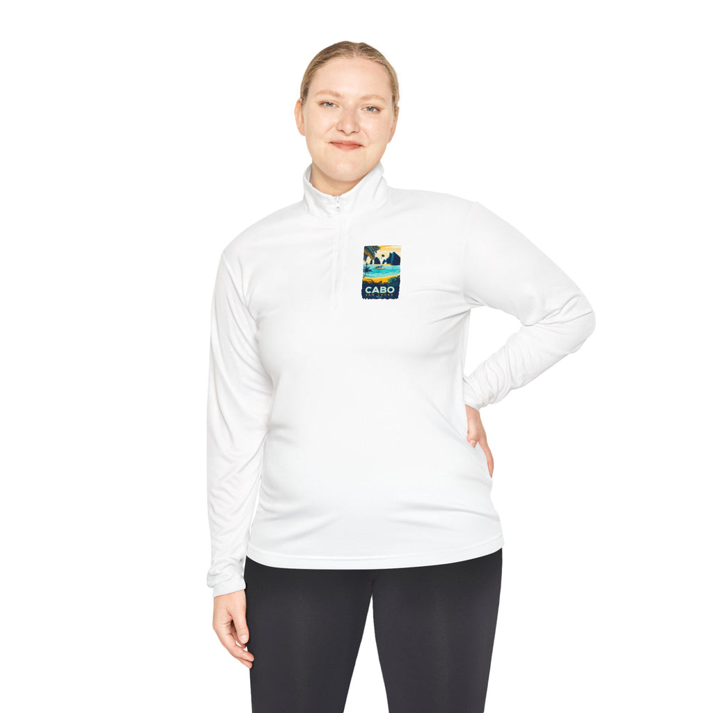 Cabo Paradise Quarter-Zip Pullover — Cabo Arch Graphic