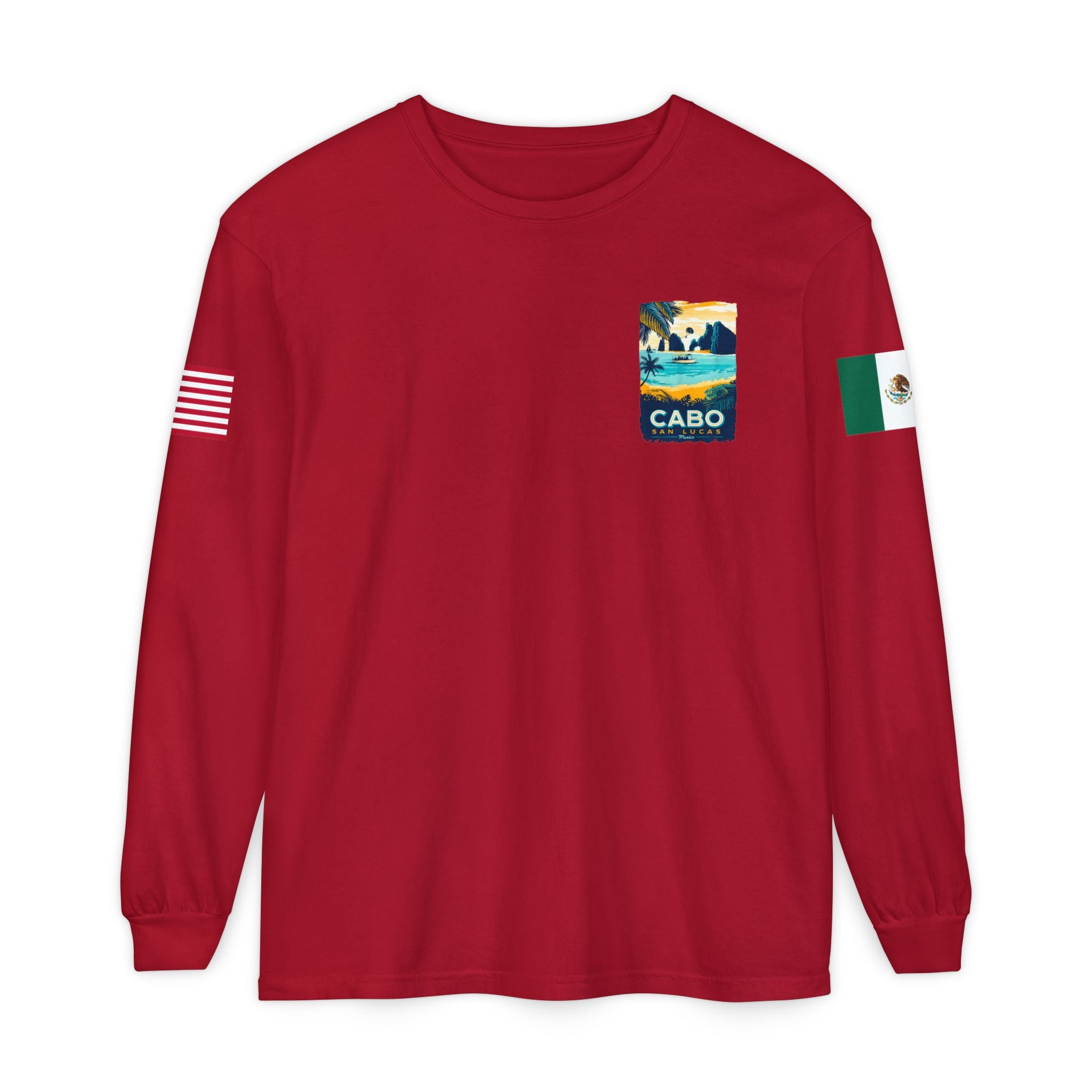 Cabo San Lucas Long Sleeve Tee — Vintage Beach Graphic