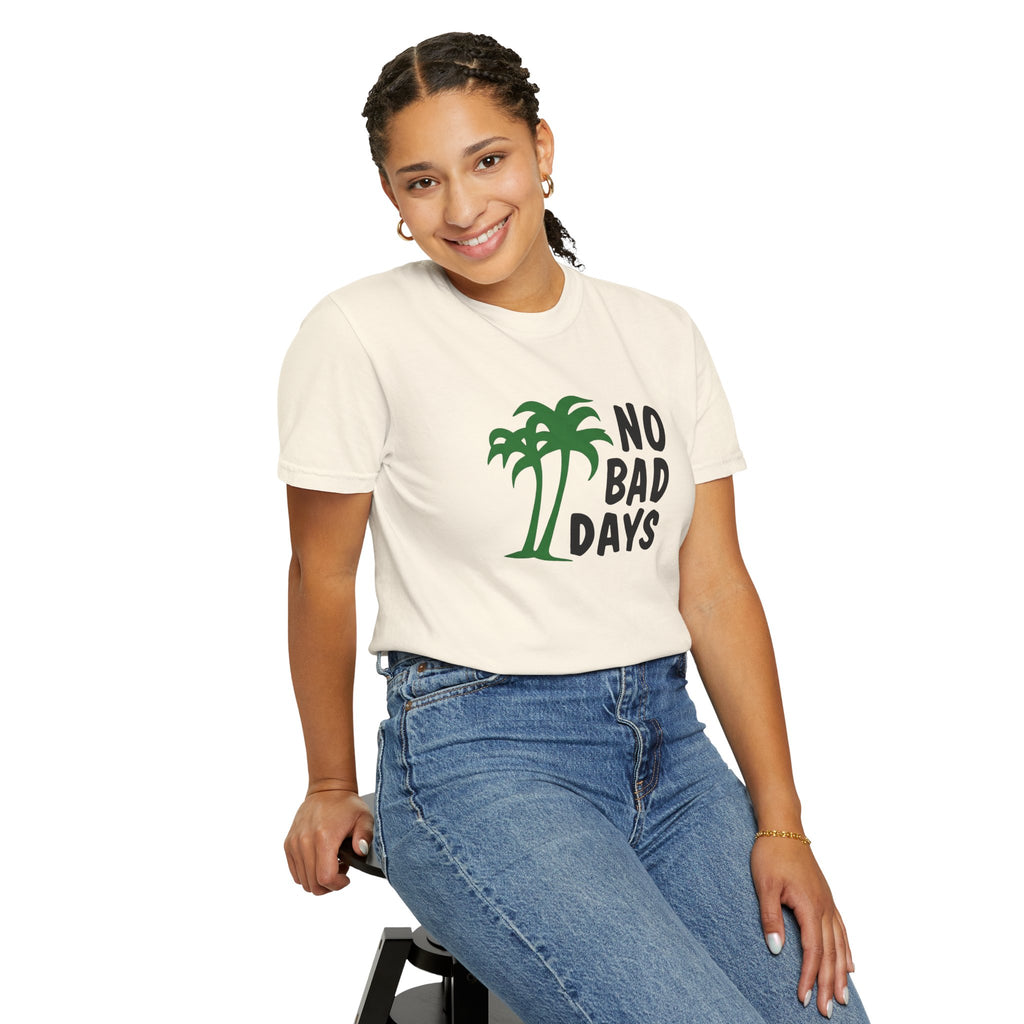 No Bad Days Palm Tree T-Shirt — Casual Beach Vibe Graphic Tee