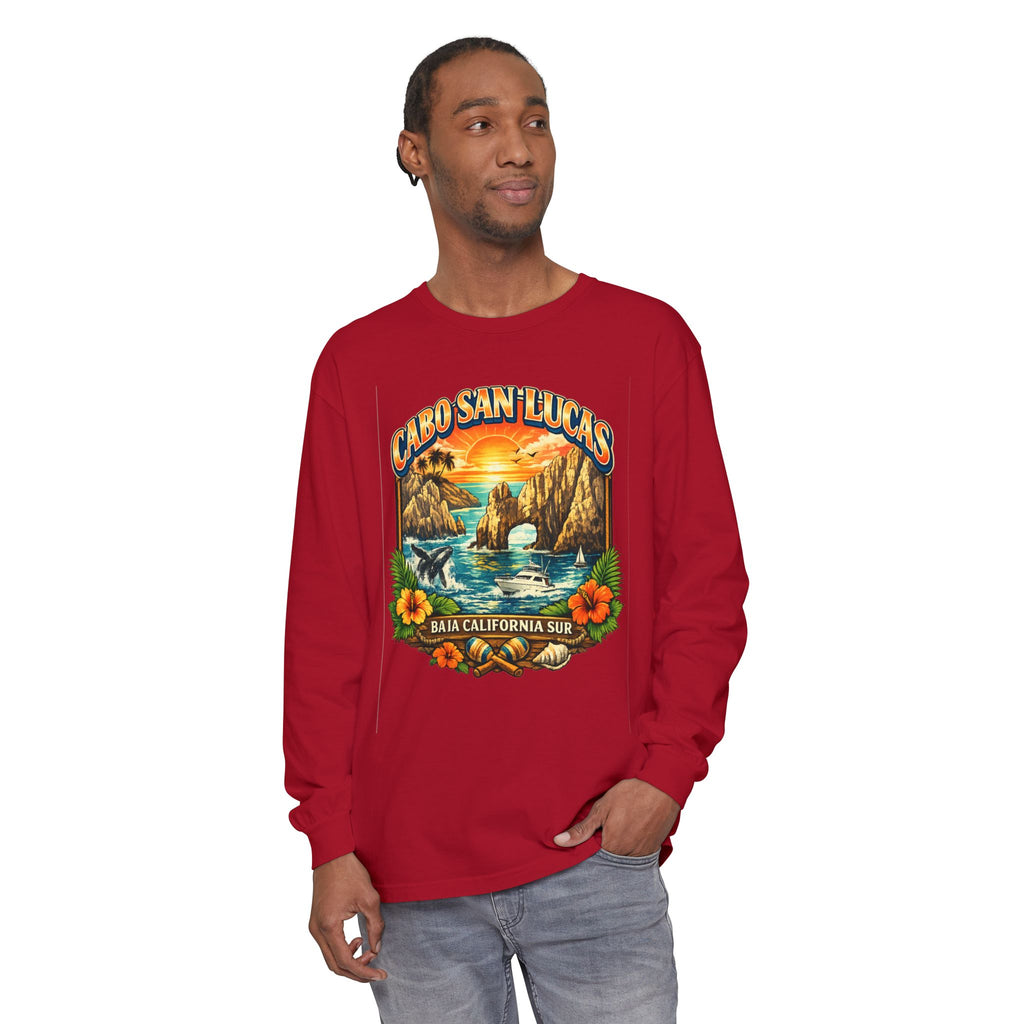Cabo San Lucas Long Sleeve T-Shirt – Baja California Sun Beach Graphic