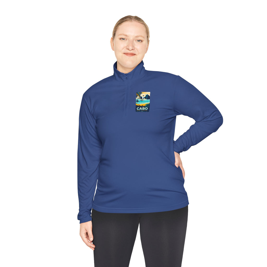 Cabo Paradise Quarter-Zip Pullover — Cabo Arch Graphic