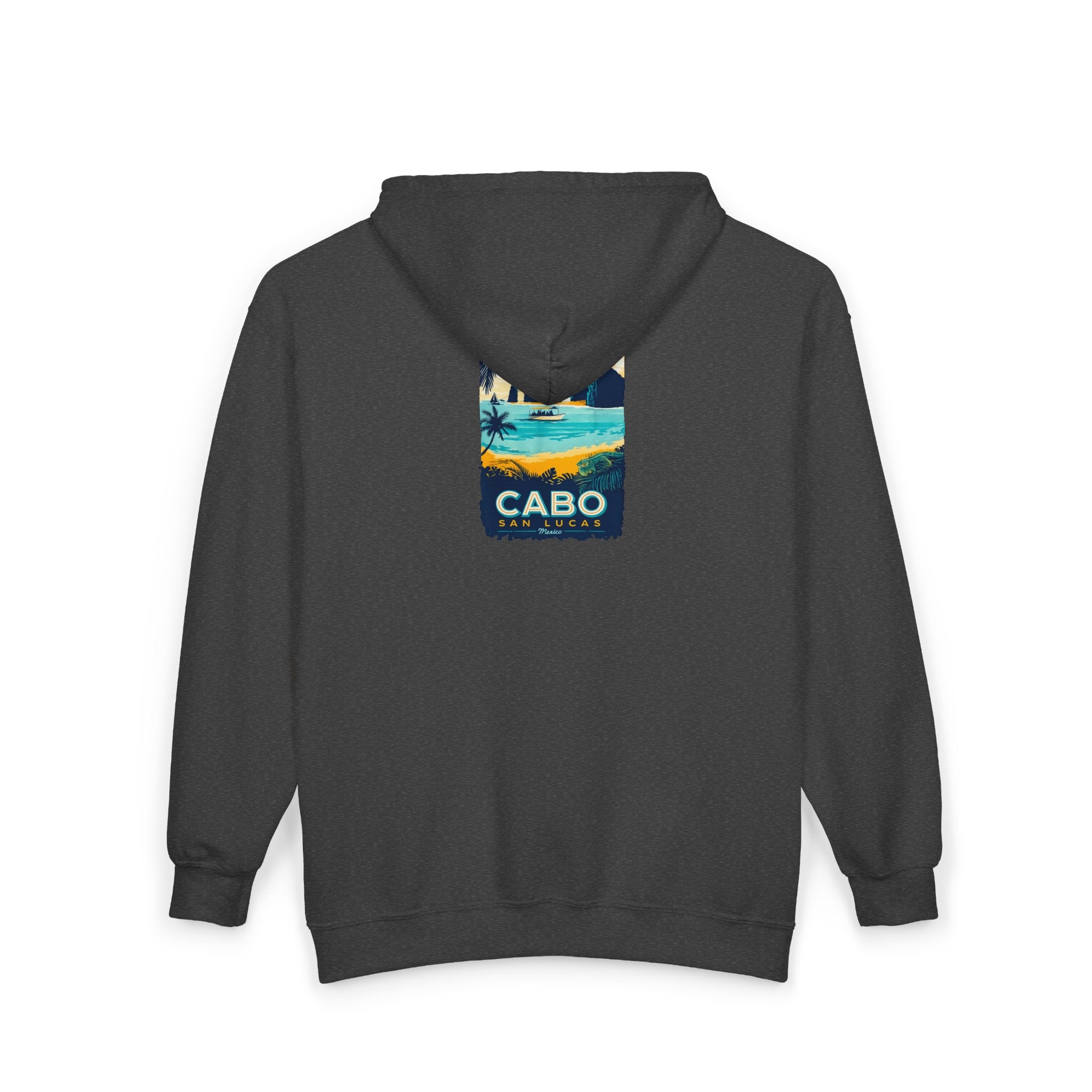 Cabo San Lucas Arch Zip Hoodie — Baja Beach Travel Pullover