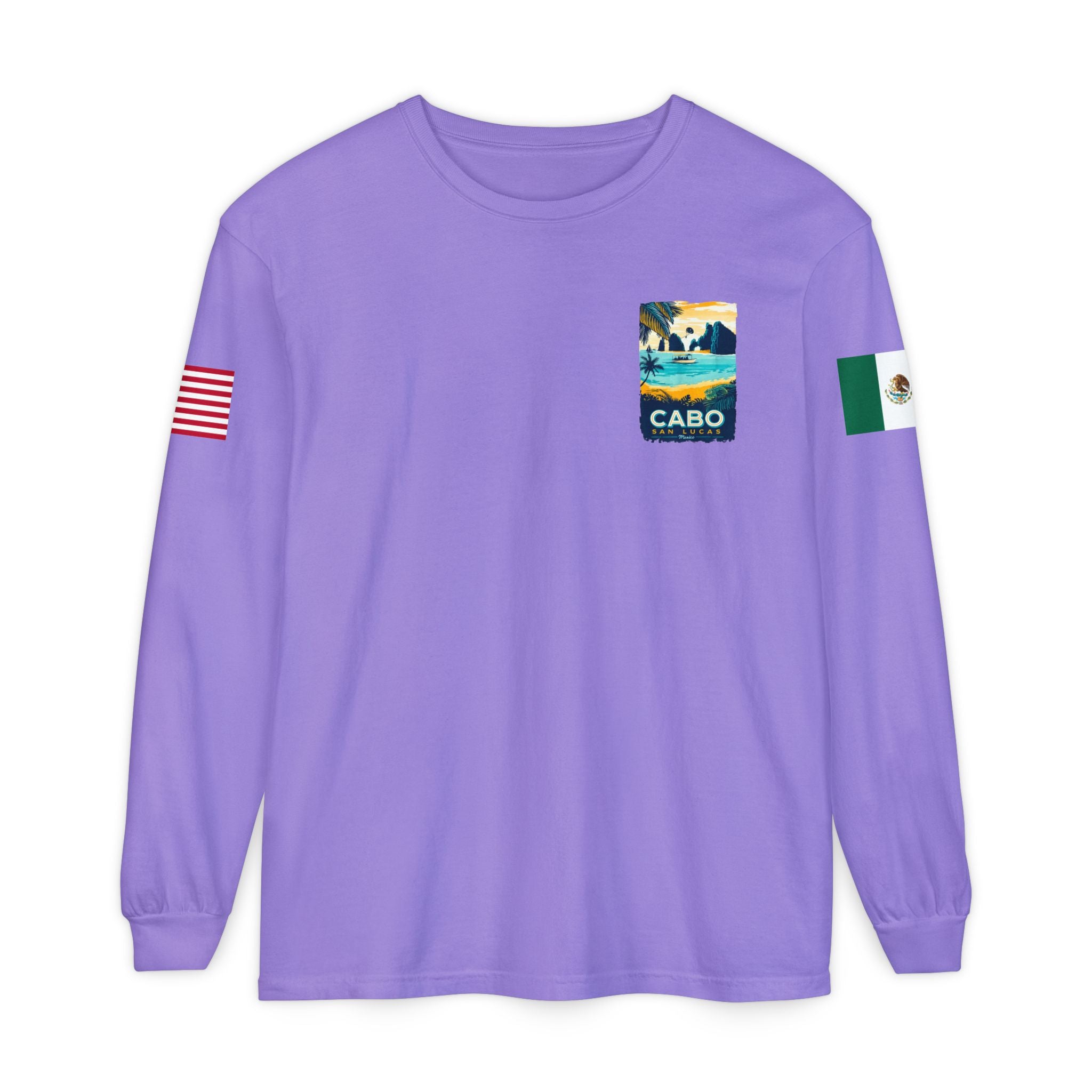 Cabo San Lucas Long Sleeve Tee — Vintage Beach Graphic