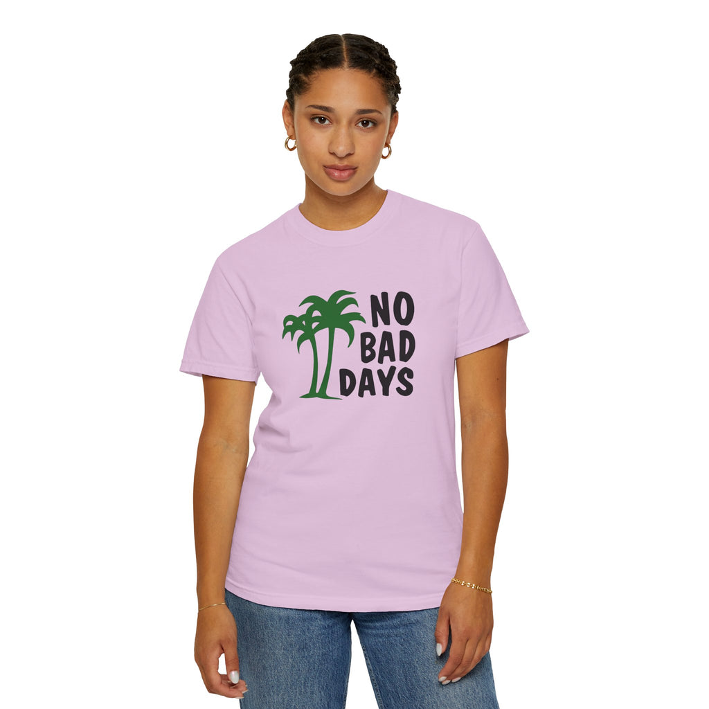 No Bad Days Palm Tree T-Shirt — Casual Beach Vibe Graphic Tee