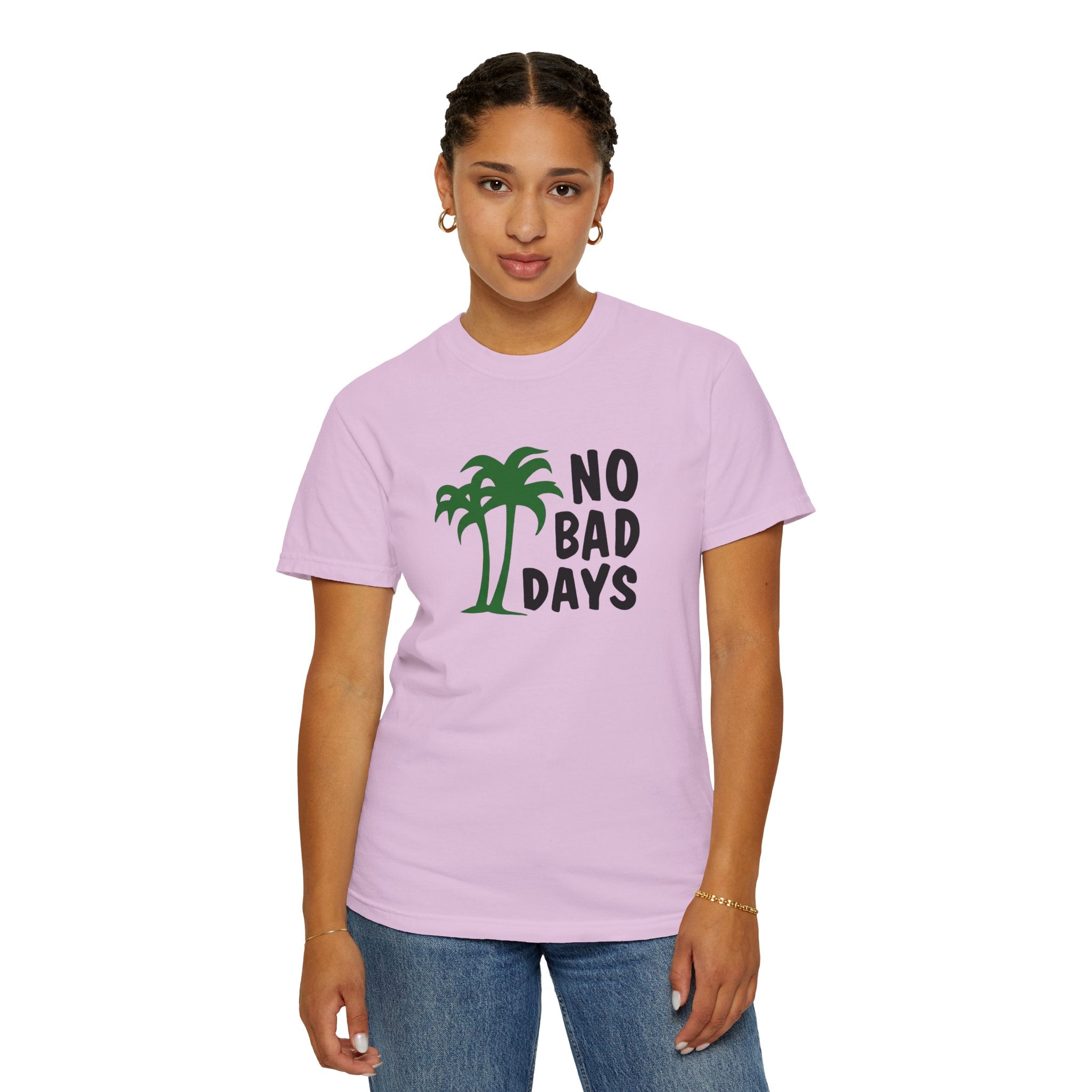 No Bad Days Palm Tree T-Shirt — Casual Beach Vibe Graphic Tee