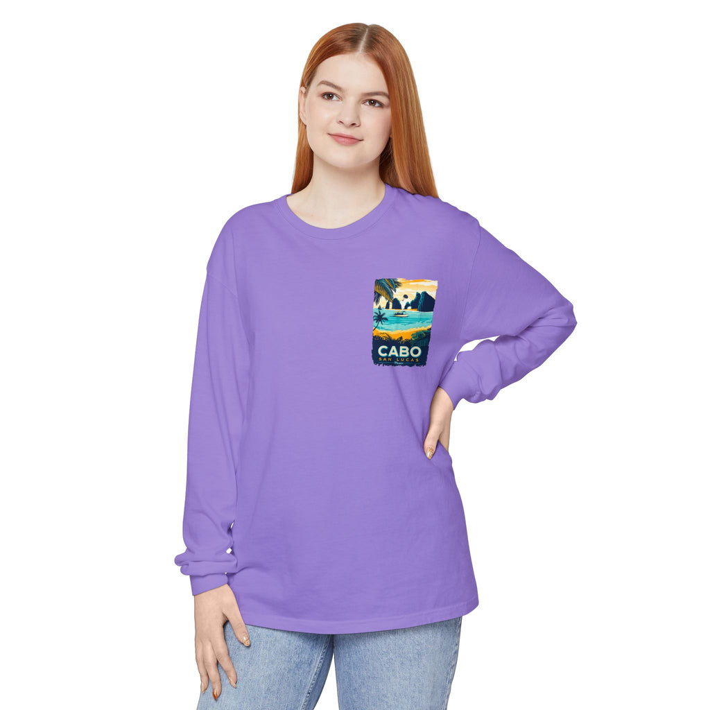 Cabo San Lucas Long Sleeve Tee — Vintage Beach Graphic