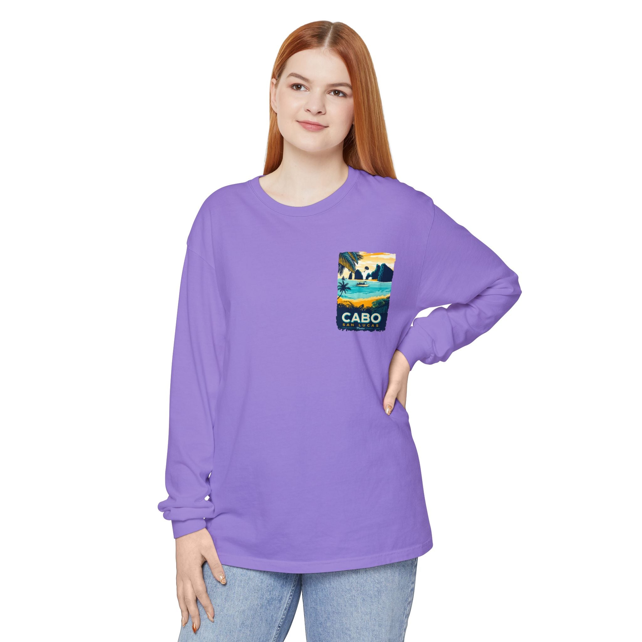 Cabo San Lucas Long Sleeve Tee — Vintage Beach Graphic