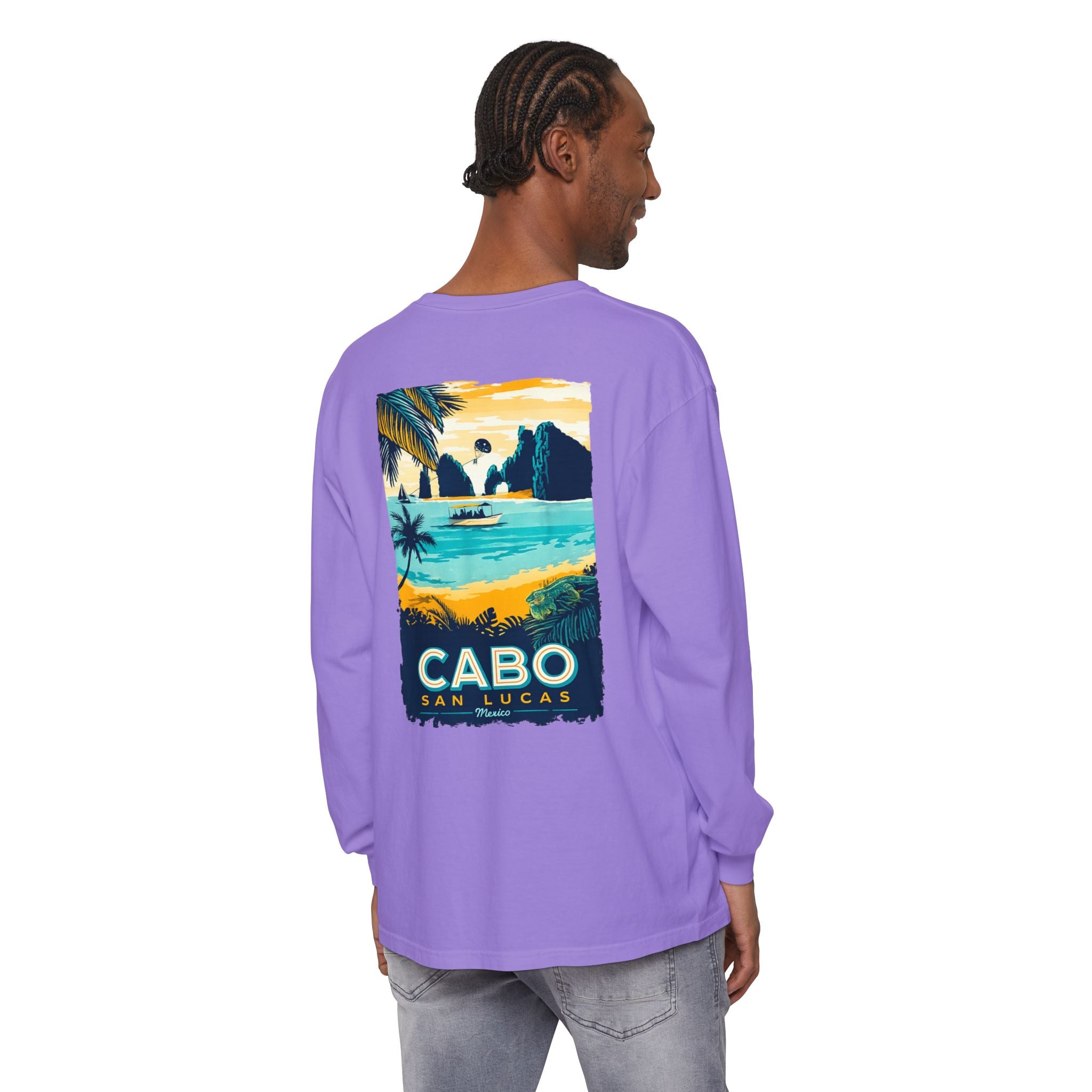 Cabo San Lucas Long Sleeve Tee — Vintage Beach Graphic