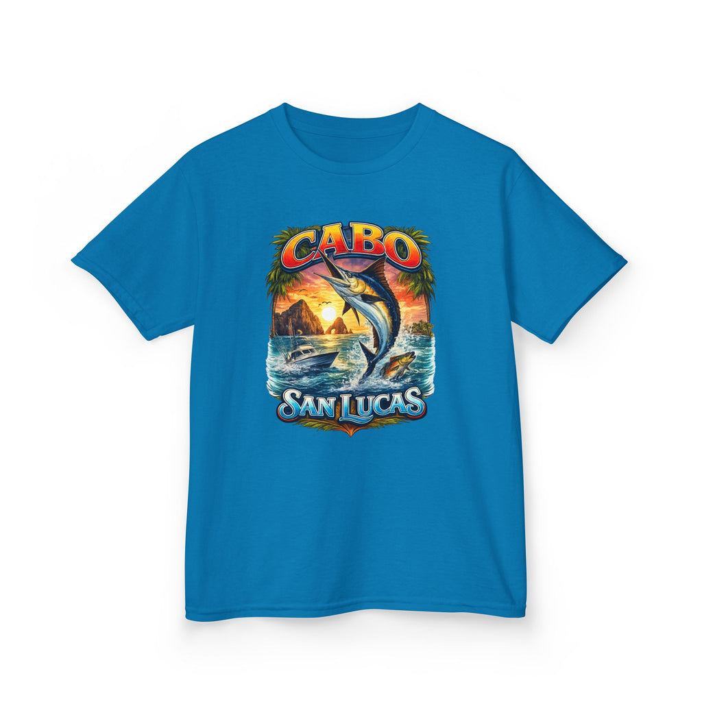 Kids T-Shirt - Cabo San Lucas Marlin Sunset Graphic