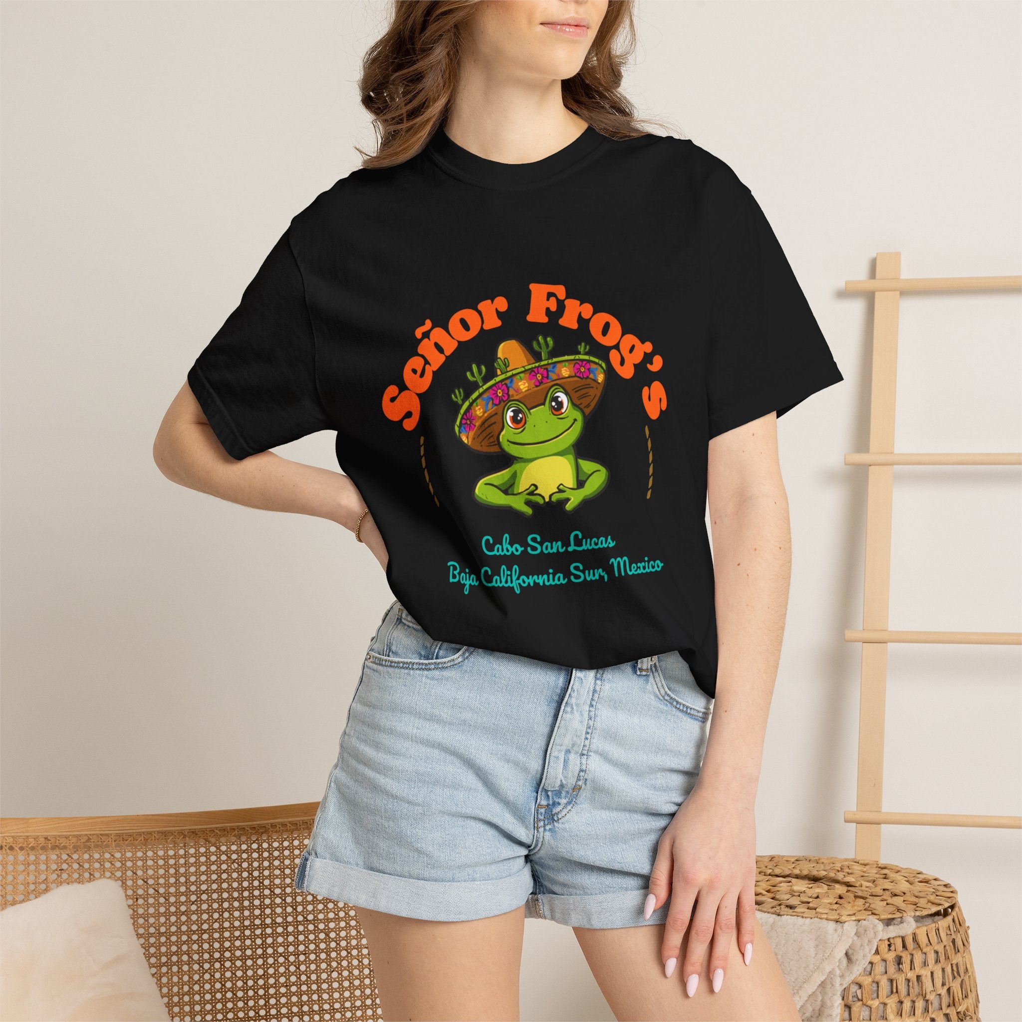 Señor Frog's Cabo San Lucas T-Shirt — Cute Frog Sombrero Mexico Souvenir