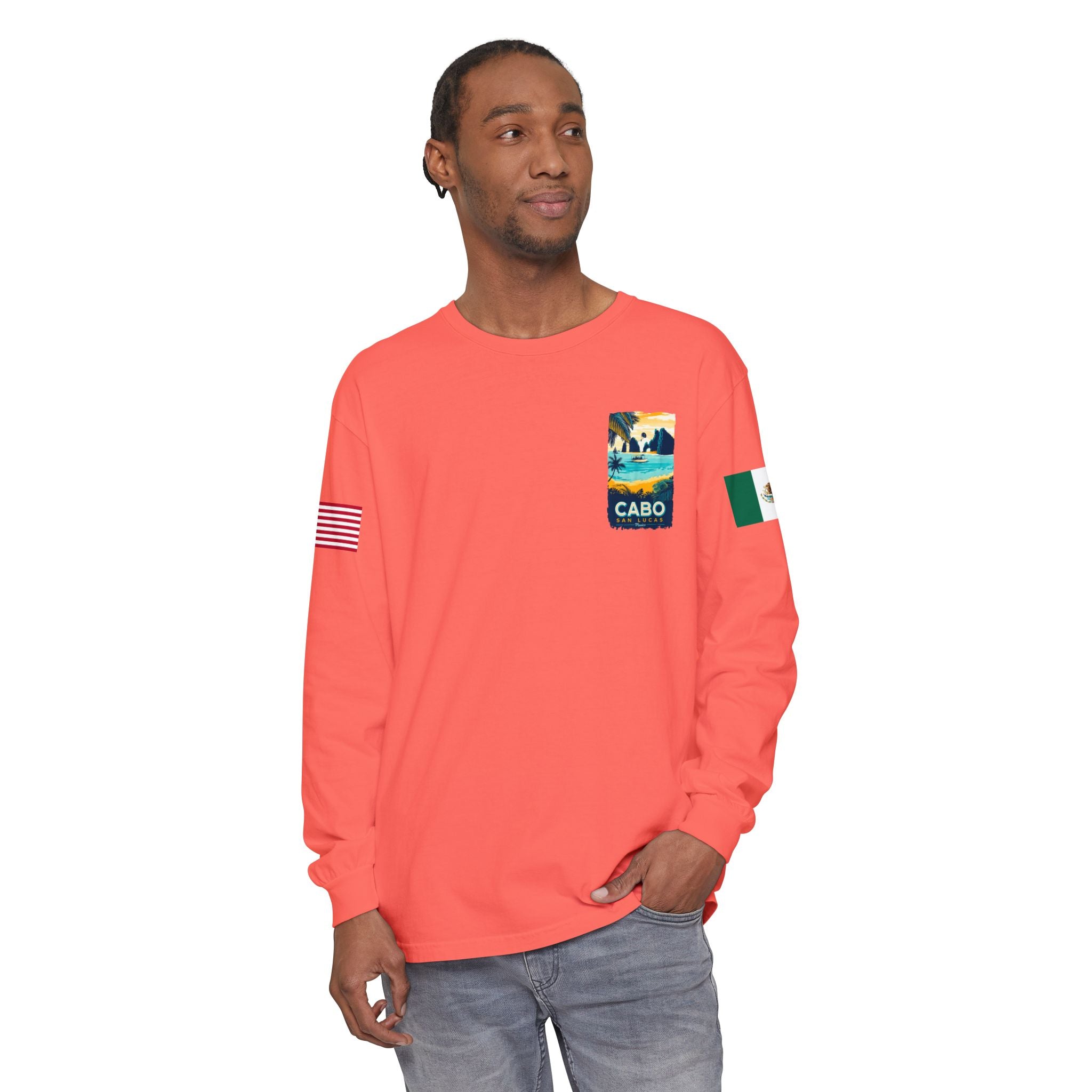 Cabo San Lucas Long Sleeve Tee — Vintage Beach Graphic